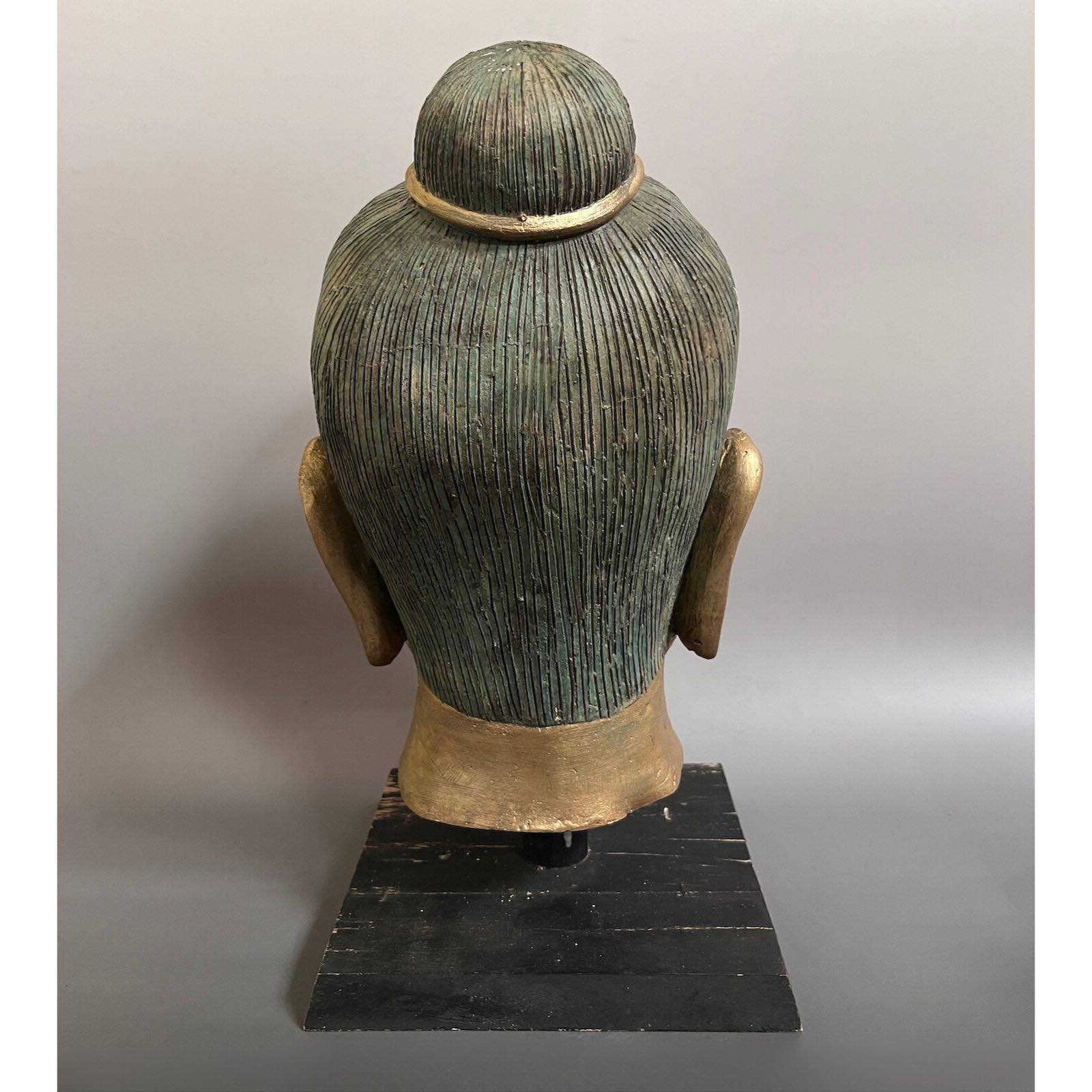 Buddha Kopf Bronze Jayavarman VII