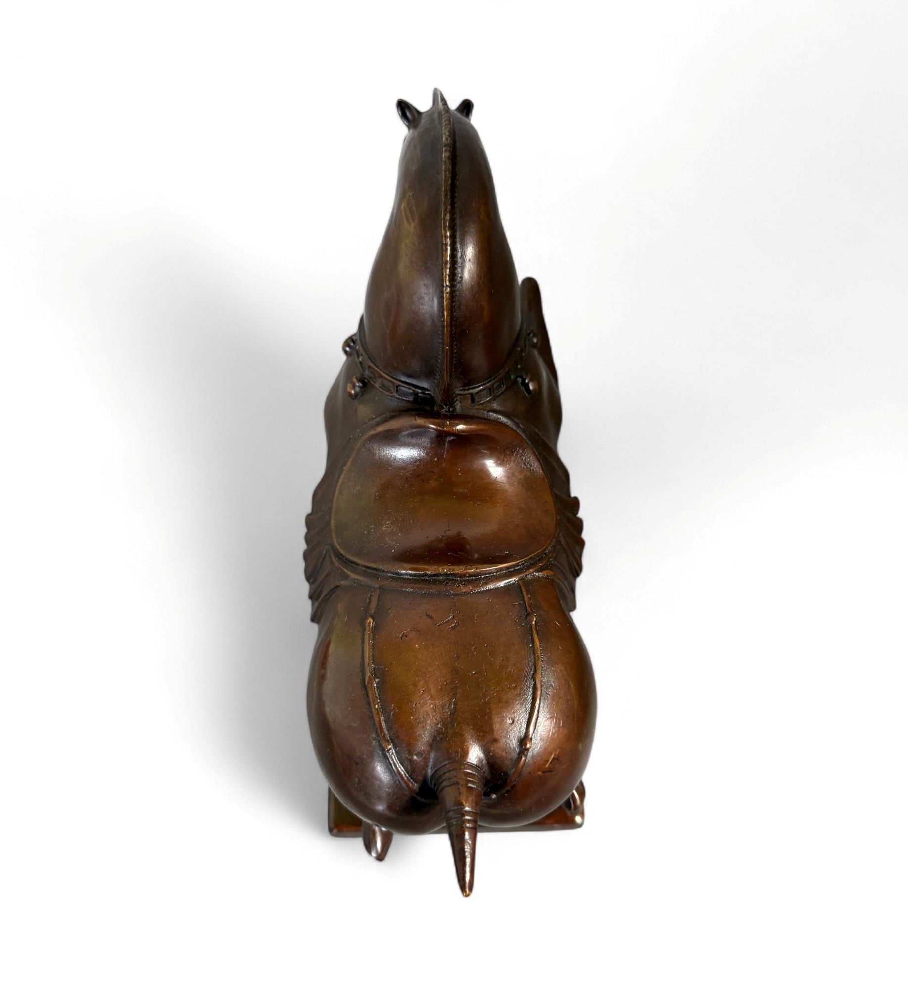 Pferde Skulptur Bronze Figur chines. Tierkreiszeichen