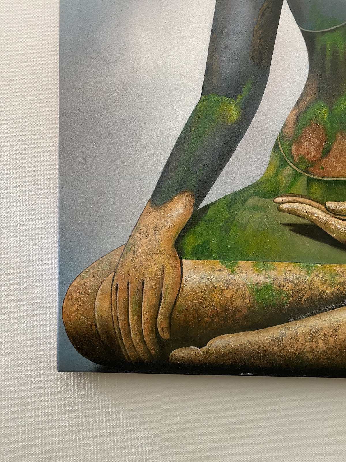 Buddha Gemälde Acrylgemälde Thailand Wandbild