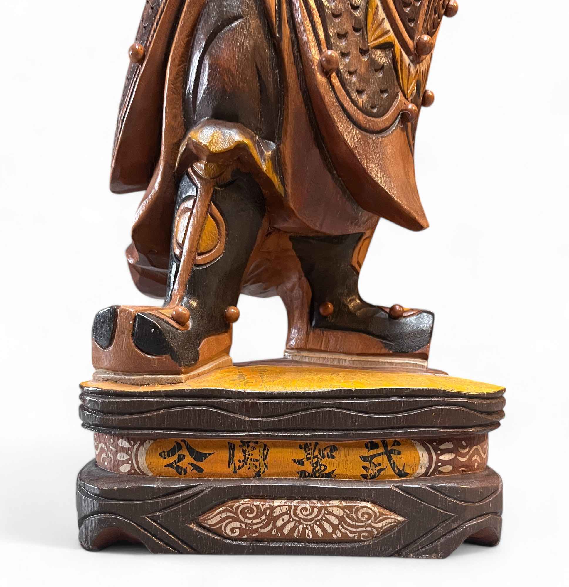 Guan Yu Krieger Holz Statue - China