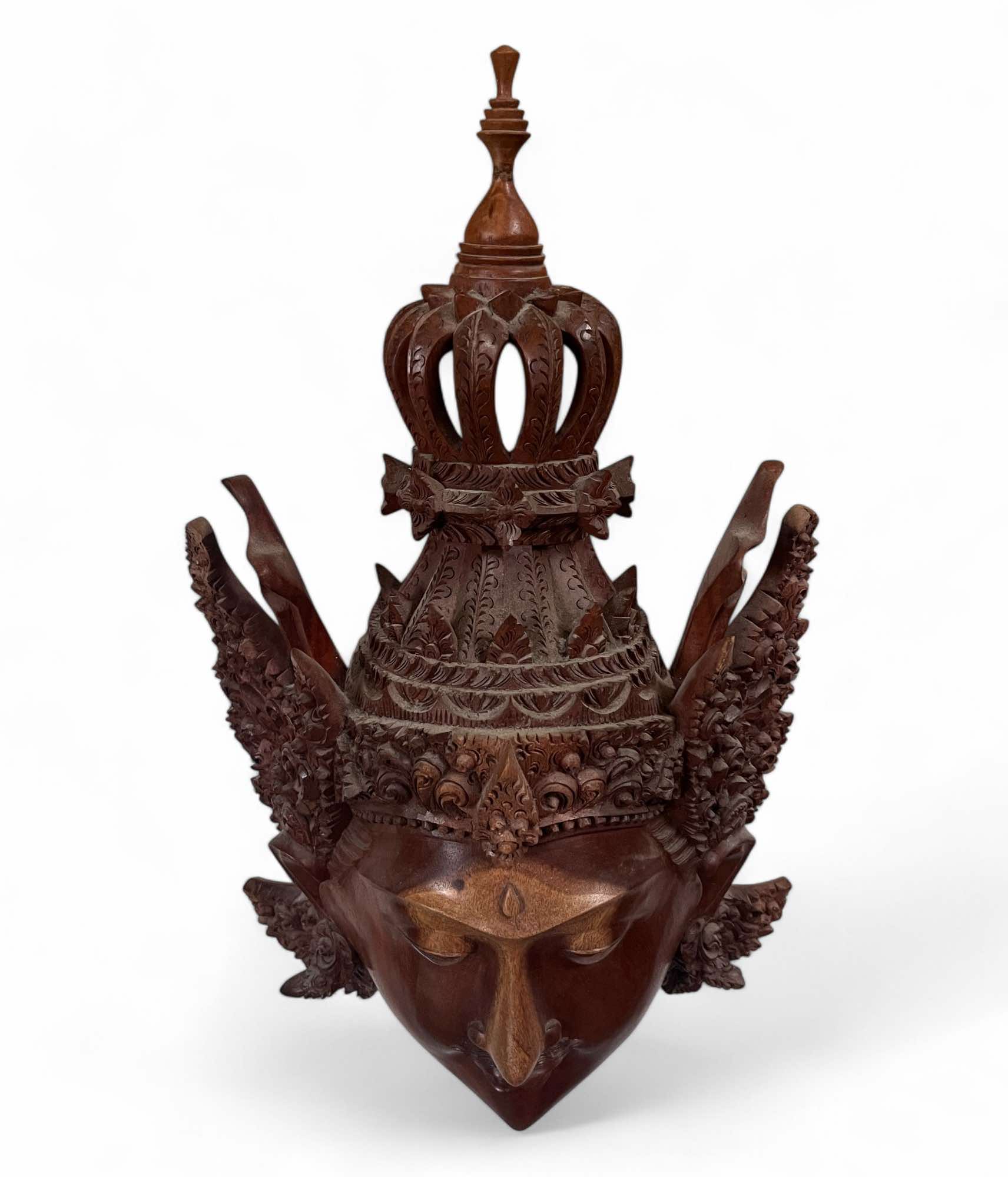 Prinz Rama Maske - Büste - 47 cm Holz Skulptur