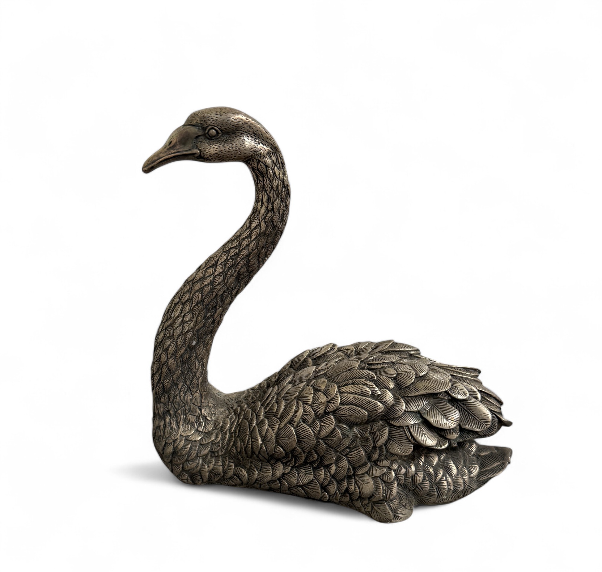 Bronze Schwan Skulptur – Eleganz, Reinheit & Symbolik, 25 cm