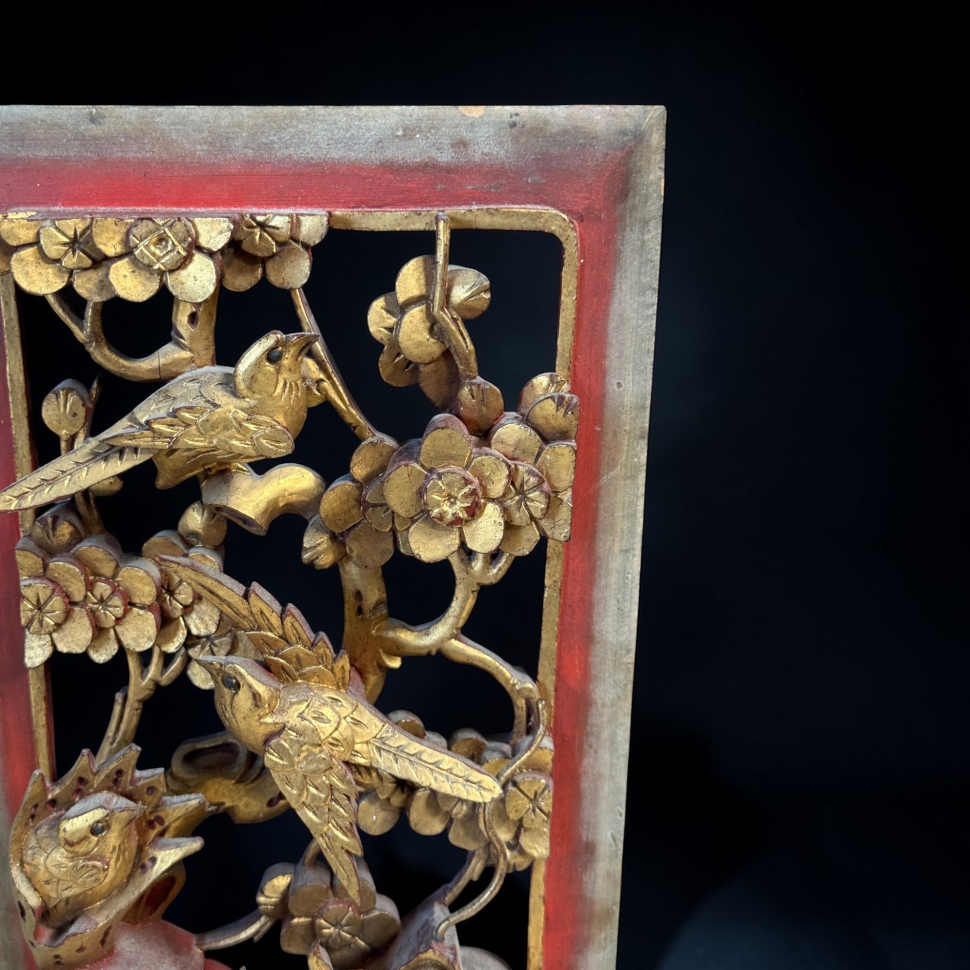 Holzschnitzerei Qilin Relief – China 19./20. Jh.