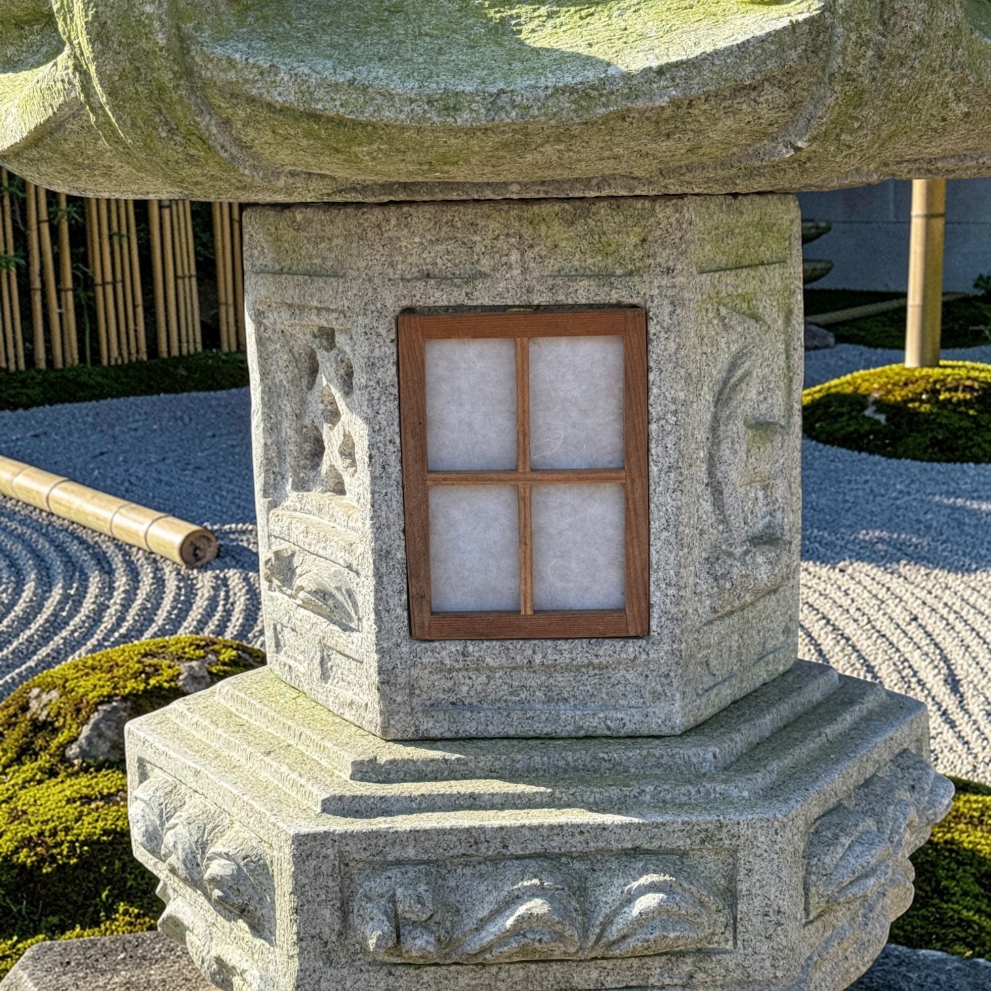 Japan Garten Pagode Steinlaterne aus Granitstein 170 cm groß