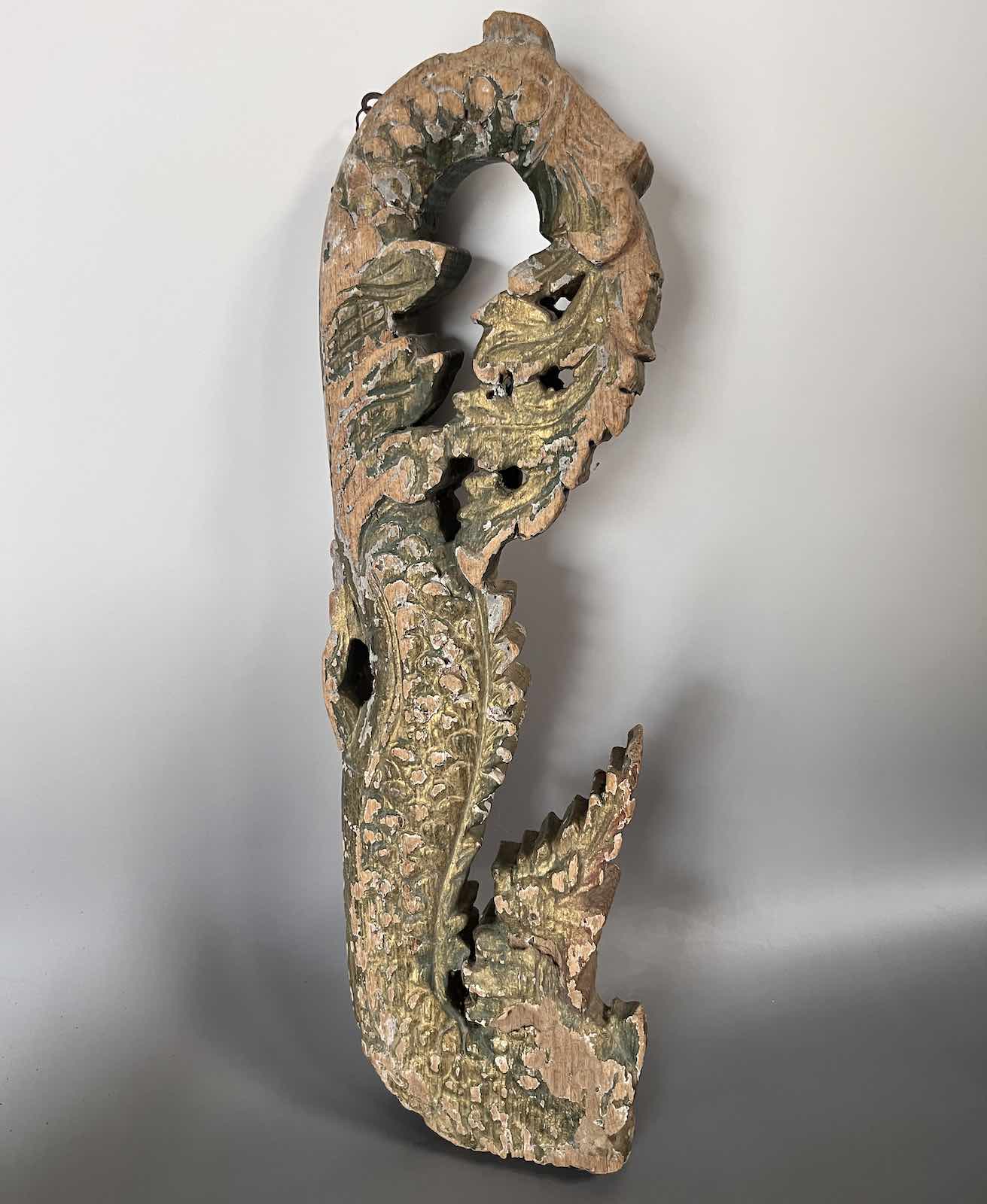 Alte Drachen Holz Skulptur Thailand