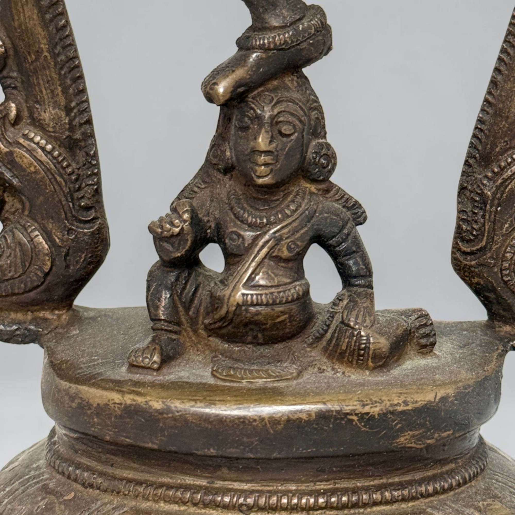Dancing Shiva Figur Bronze Indien, Nataraja Statue 30 cm, Vintage Skulptur