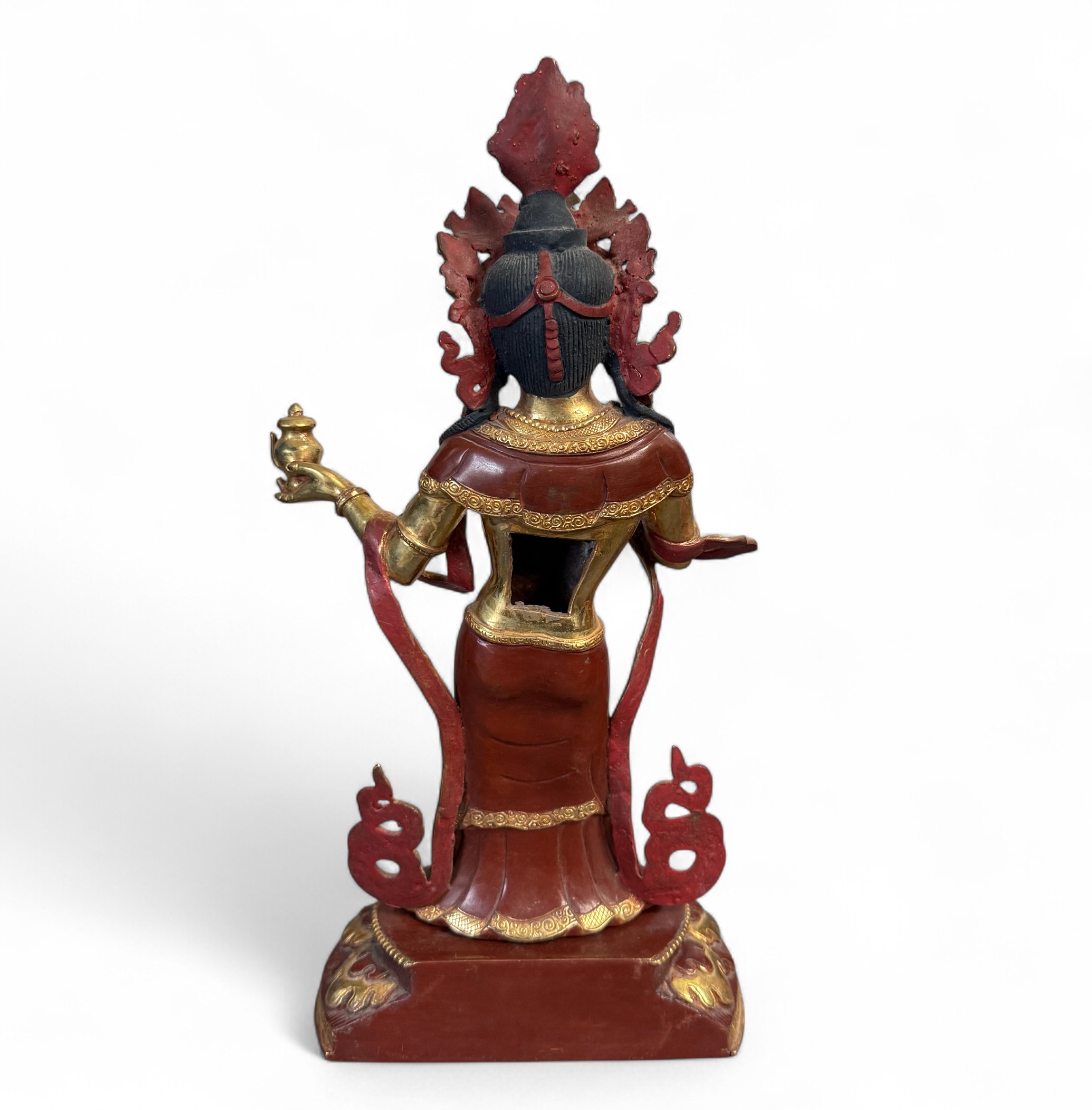 KalashTara Figur Bronze Skulptur aus Nepal - 36 cm groß