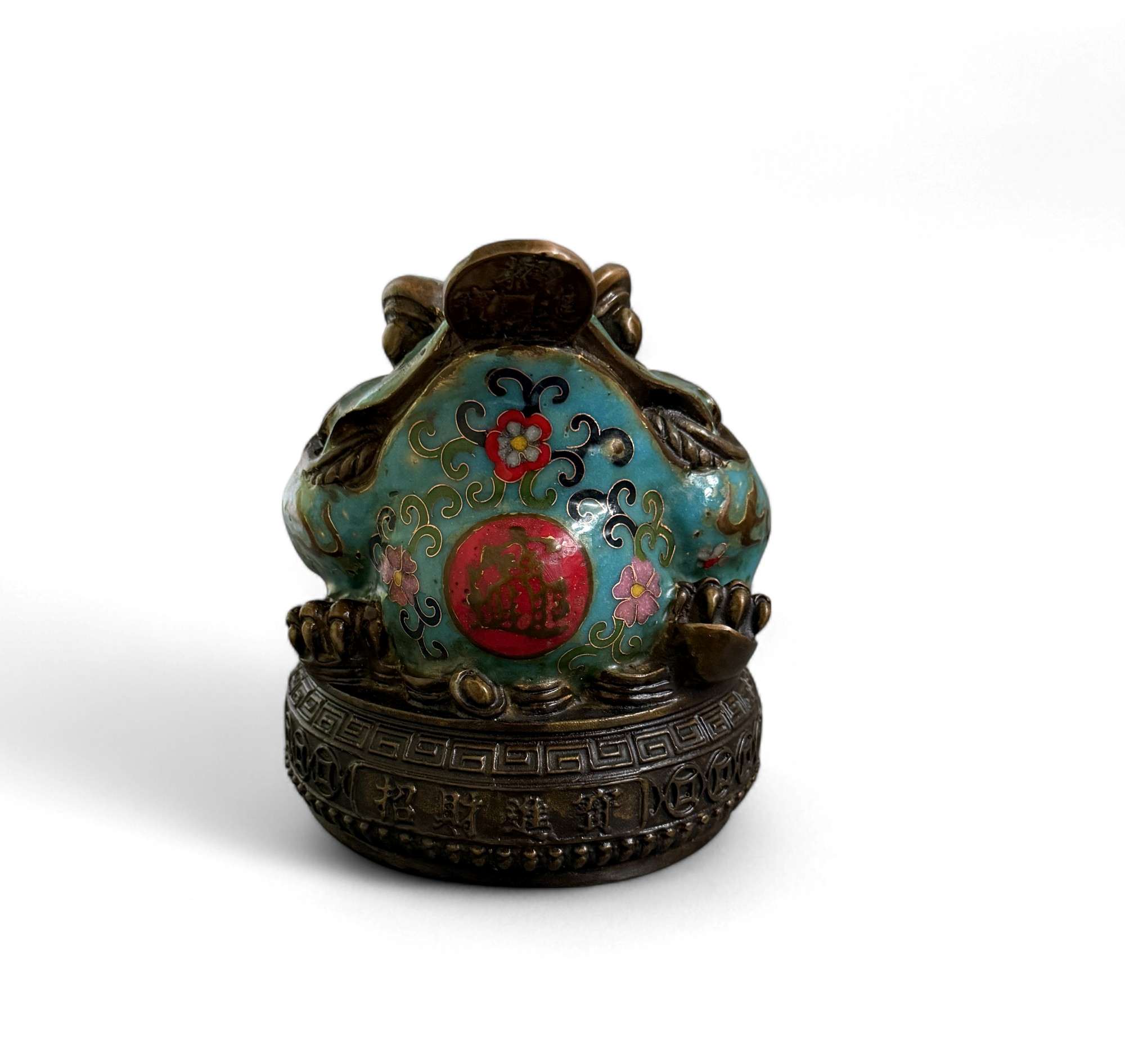 Geldkröte aus Bronze – Traditioneller Feng Shui Frosch