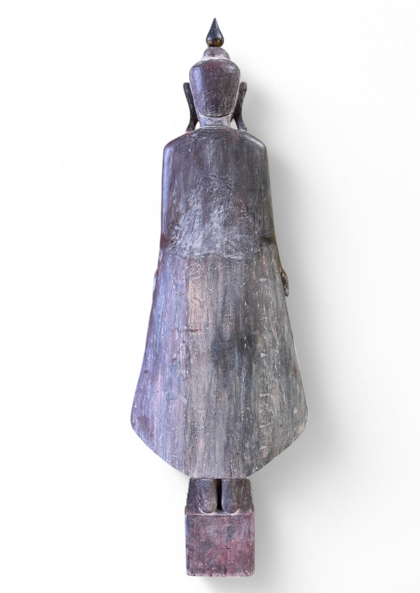 Alte Holz Buddha Statue Mandalay Skulptur Burma, 190 cm groß