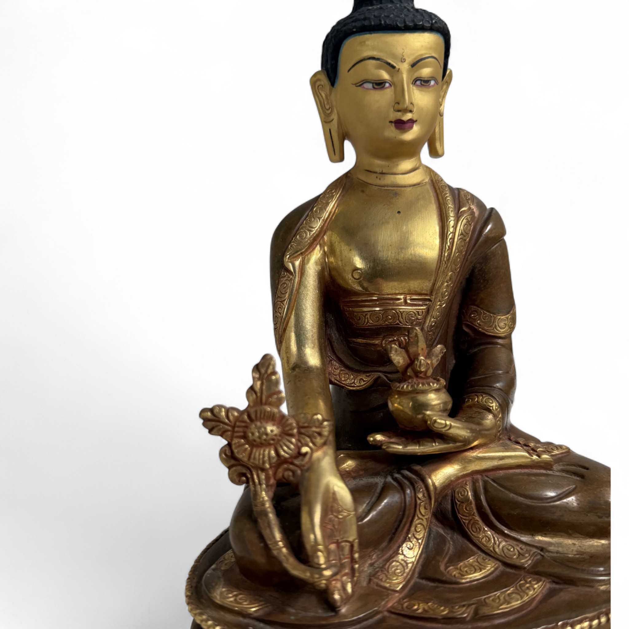 Medizin Buddha Figur - Sammlerstück Nepal