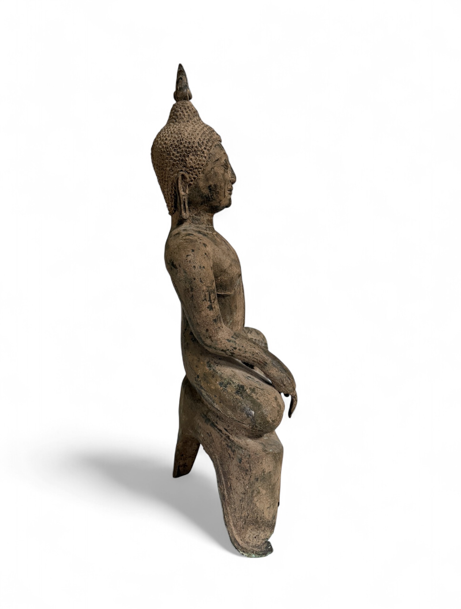 Bronze Buddha Figur 44 cm – Shakyamuni in Bhumisparsha Mudra