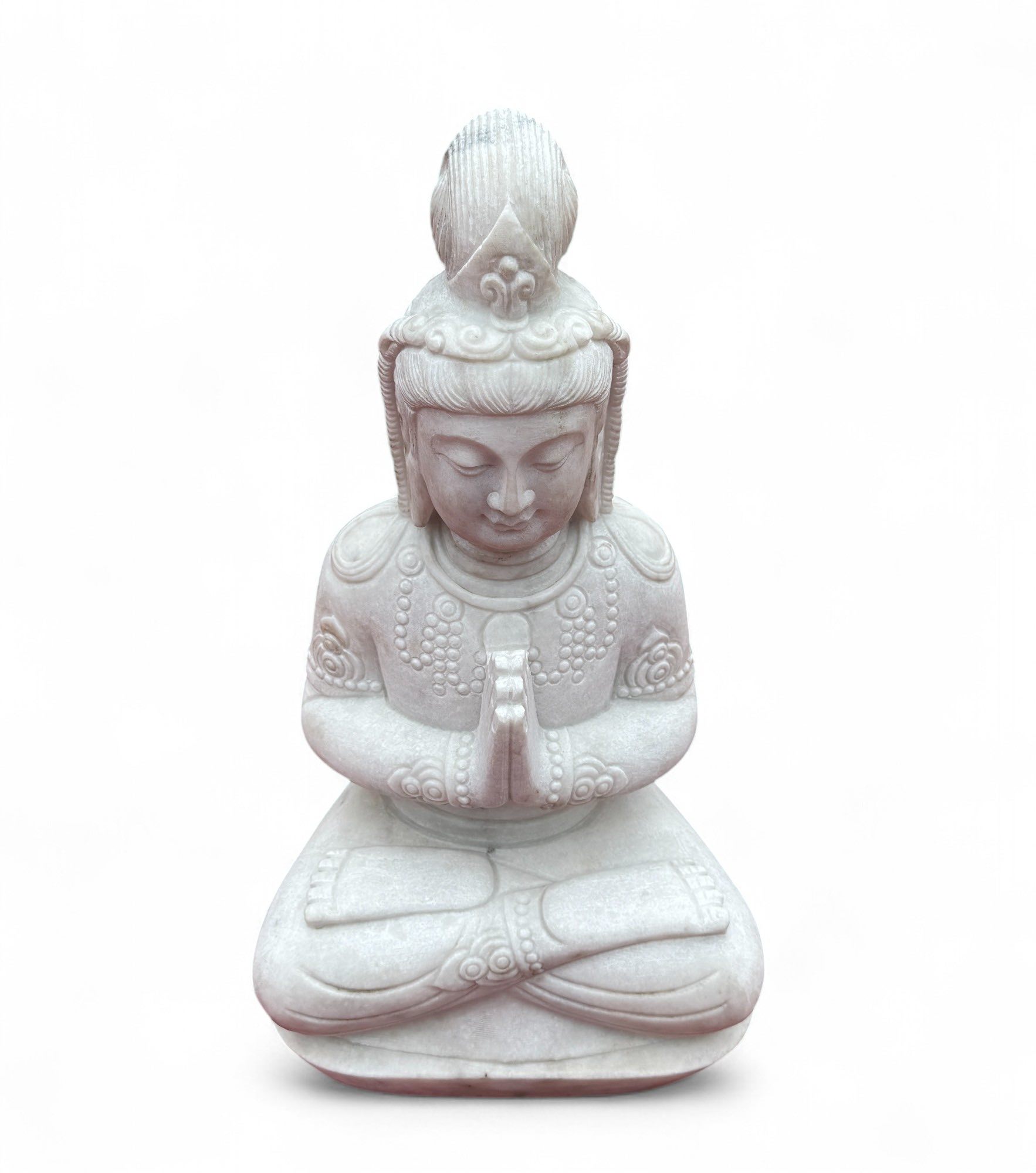 Guanyin Garten Buddha Skulptur Marmor Stein 65cm groß