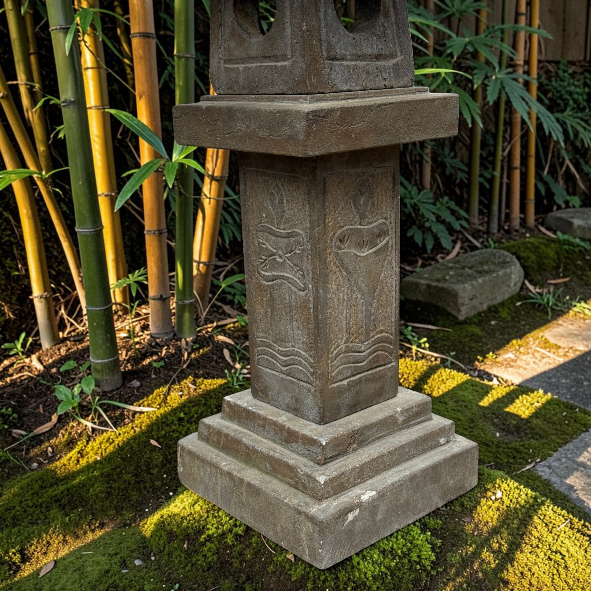 Traditionelle Steinlaterne China - Geisterhaus aus Naturstein - 27,5kg