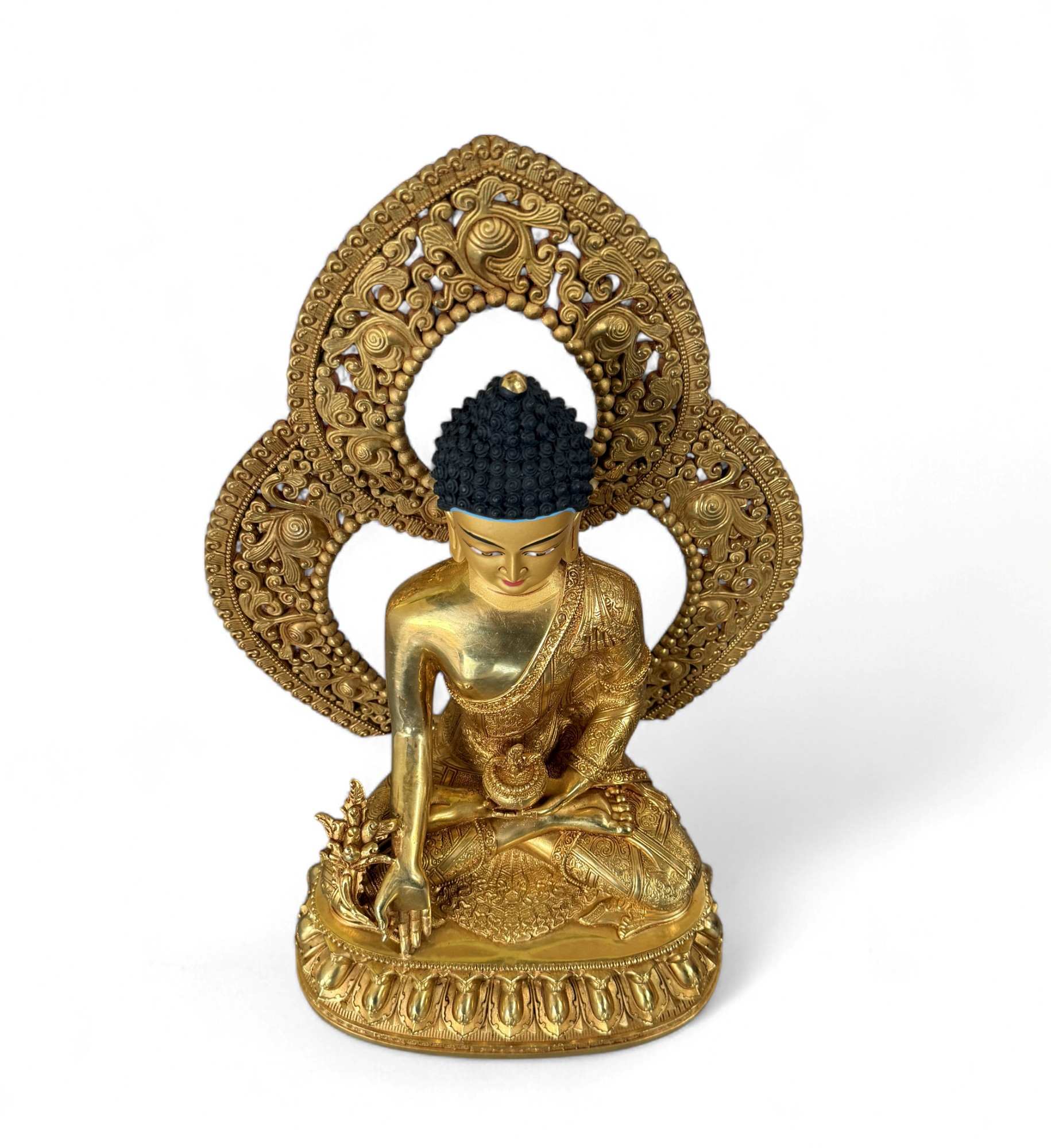 Medizin Buddha Figur Bronze Tibet China - 34 cm groß