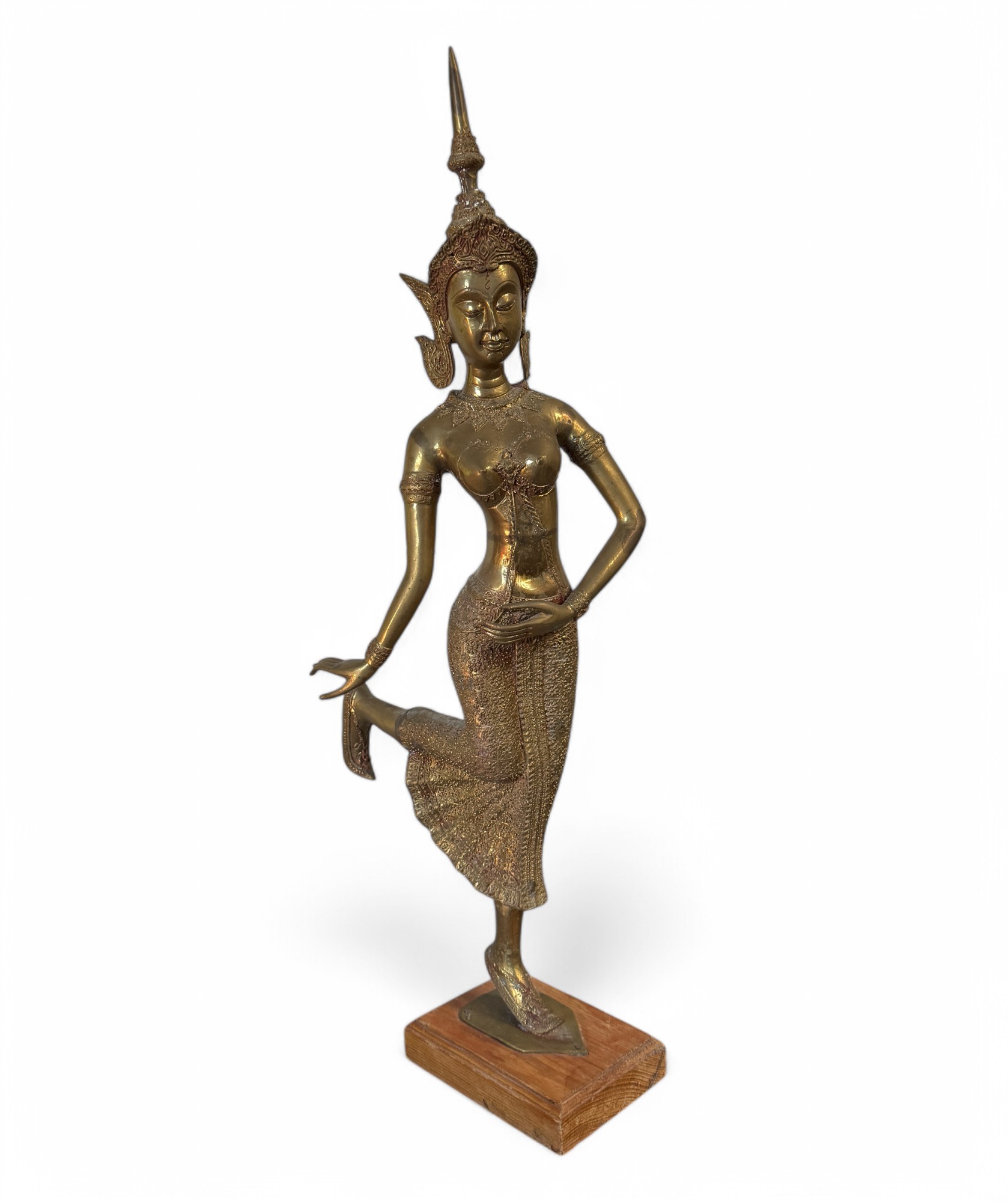 Tempelwächter Figur Bronze Skulptur Thailand 75 cm