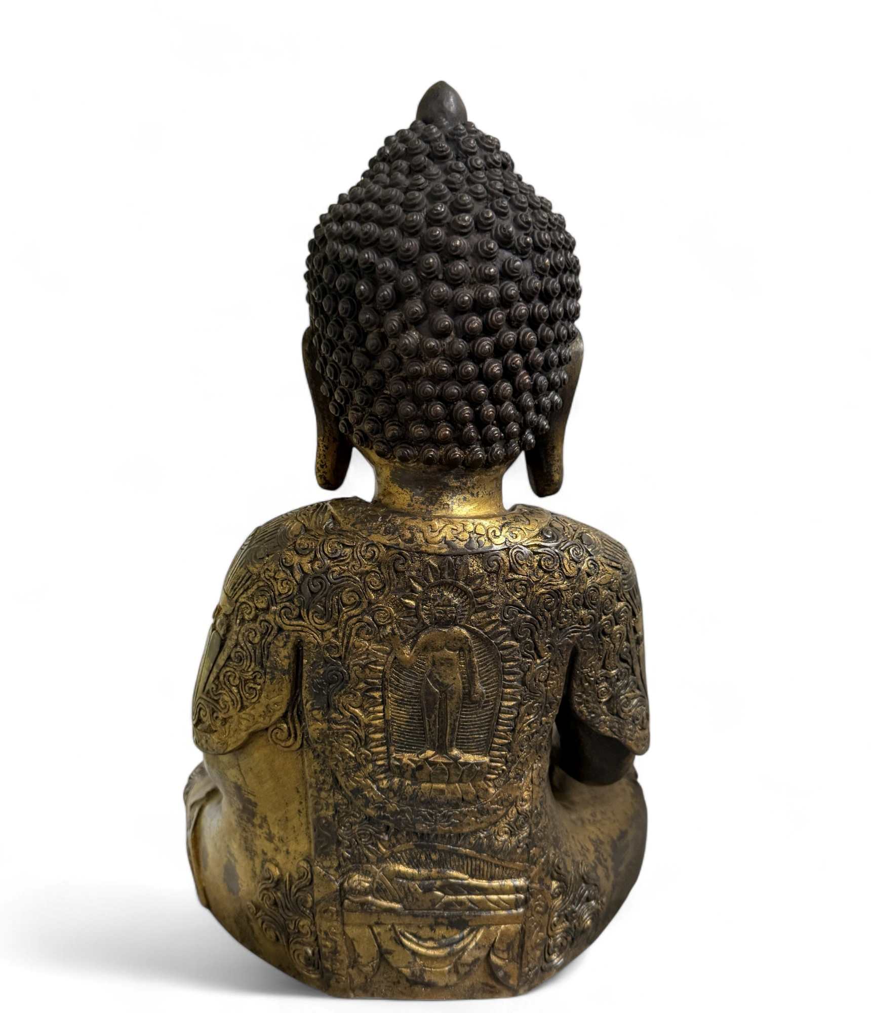 Buddha Figur Bronze Skulptur Siddharta Gautama Statue 41 cm