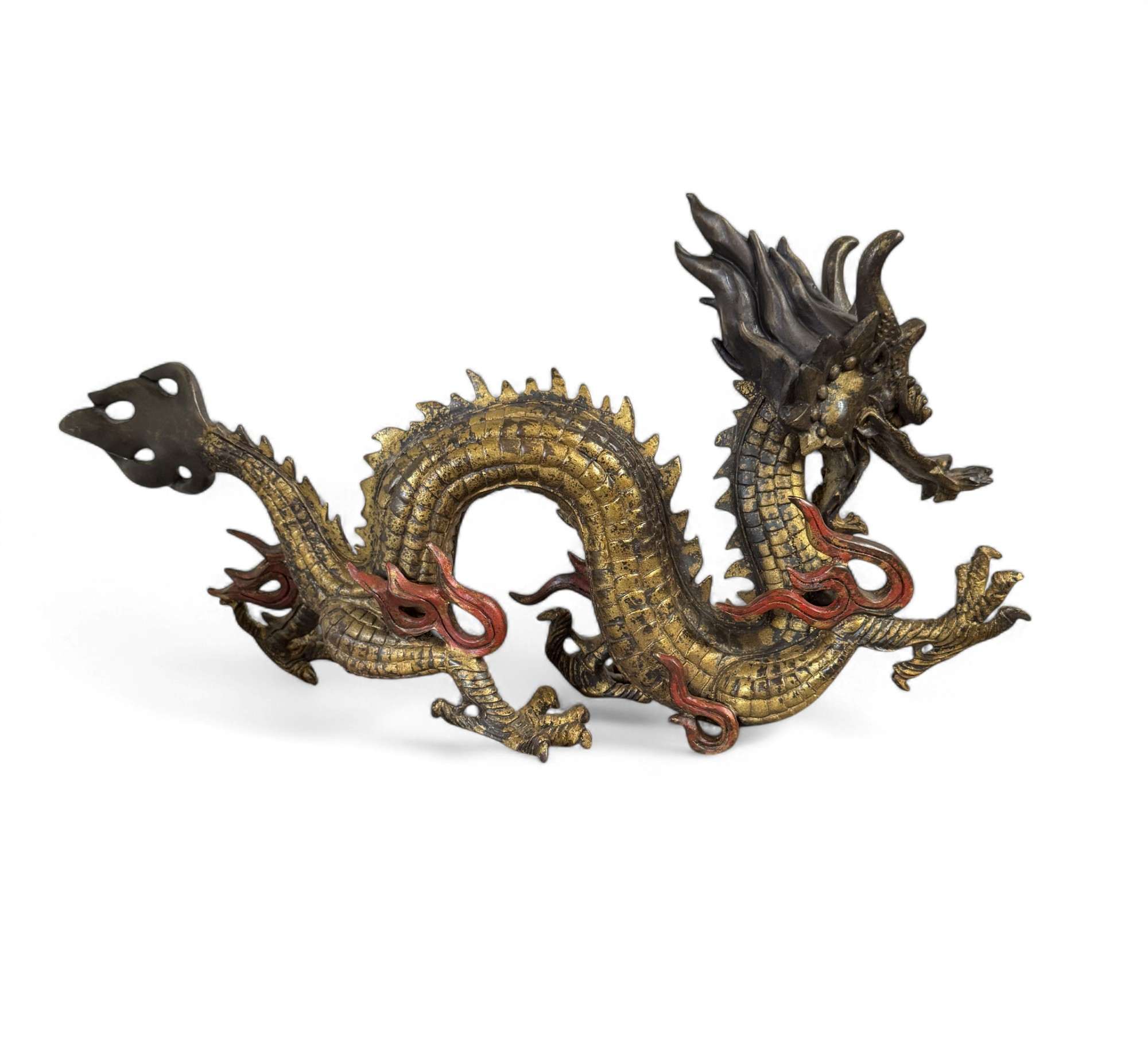 Chinesischer Kaiserdrache aus Bronze – 49 cm | 4,5 kg