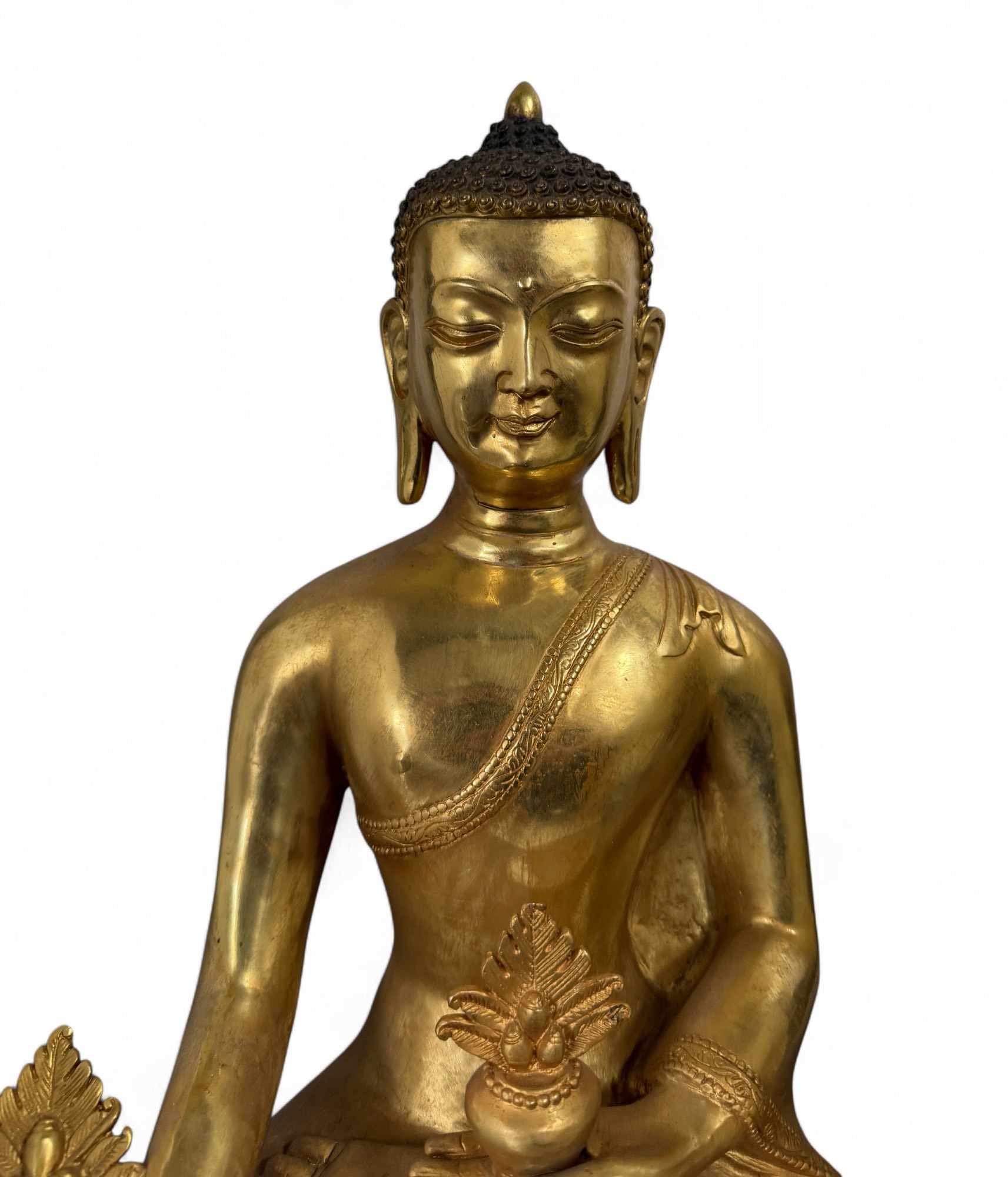Medizin Buddha Figur Bronze Tibet China - 50 cm groß
