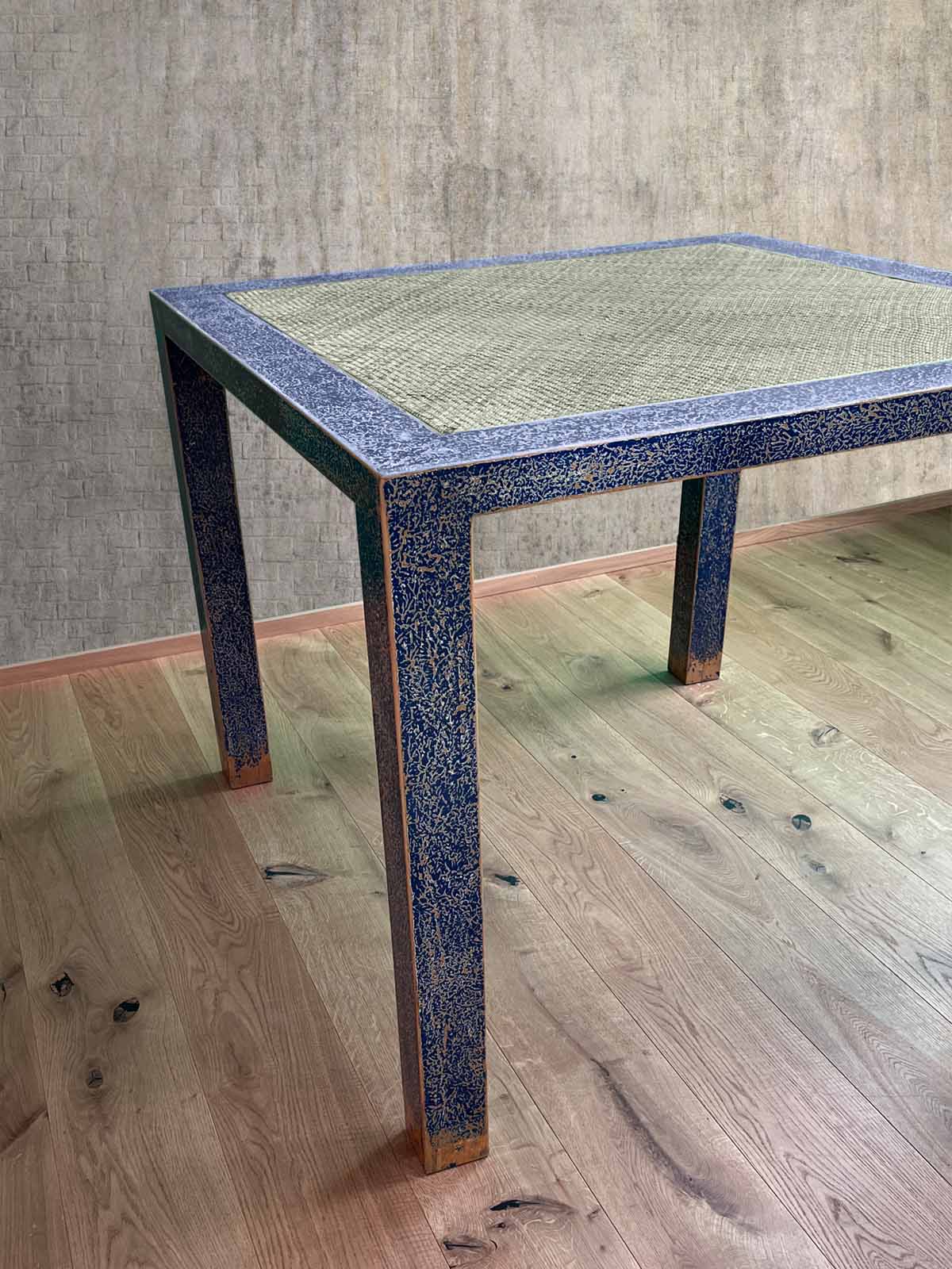 China Esstisch Ulmenholz Blau - Vintage