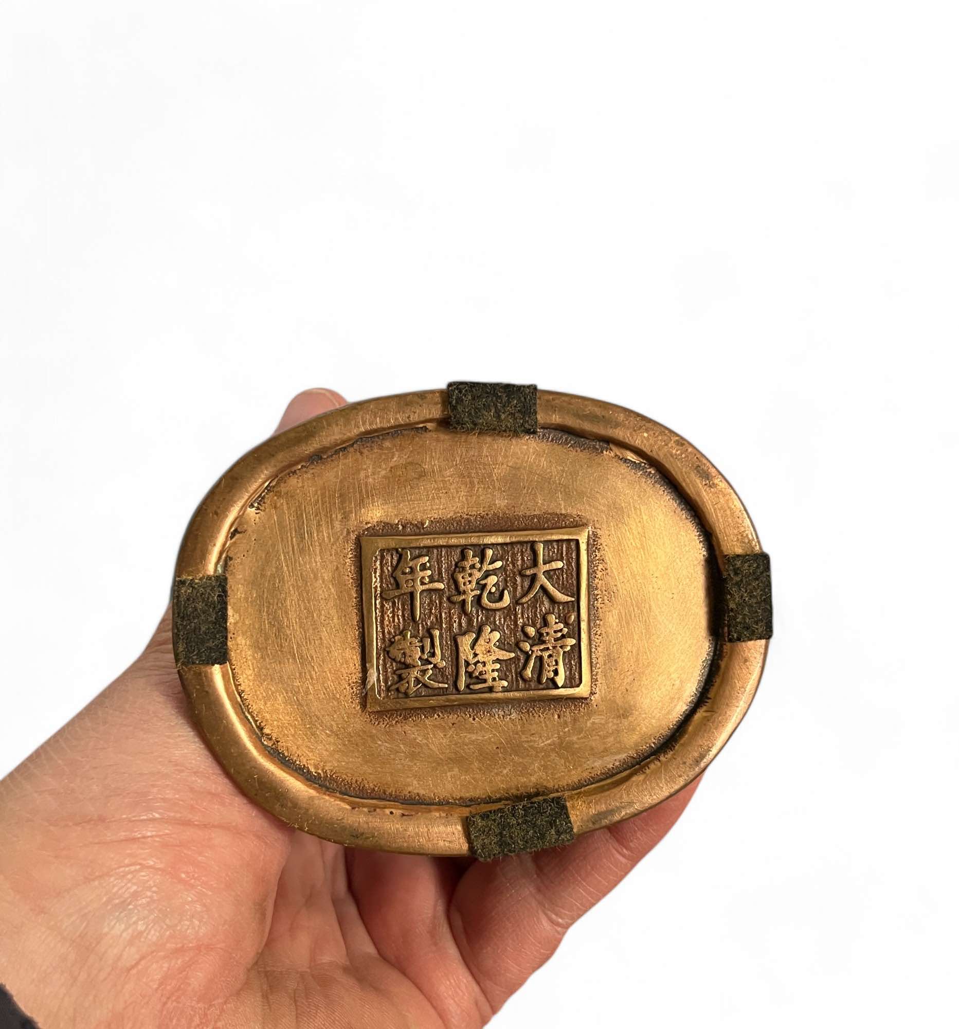 China Cloisonne Vase Bronze mit Markung