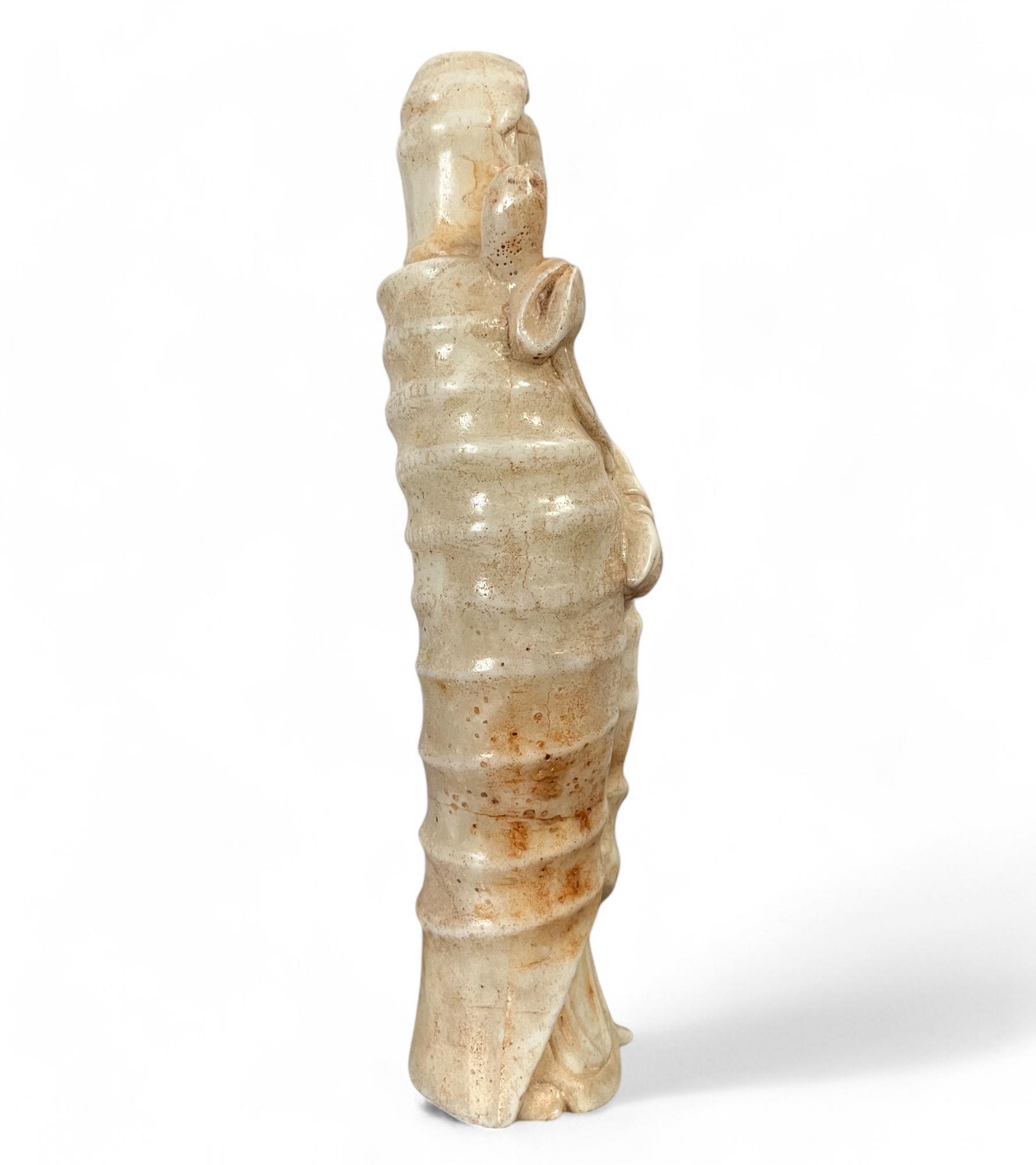 Kwanyin Buddha Figur Hetian Jade China 20cm groß