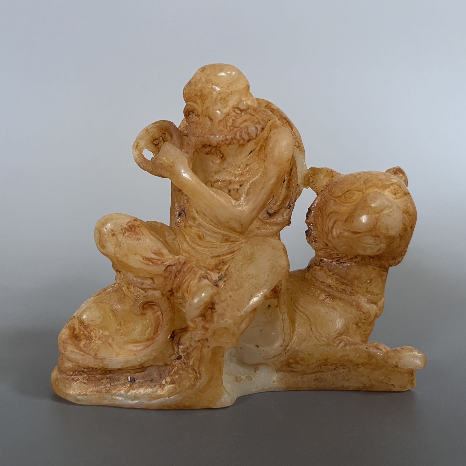 Arhat Figur China Jade Buddhismus Luohan - 9cm