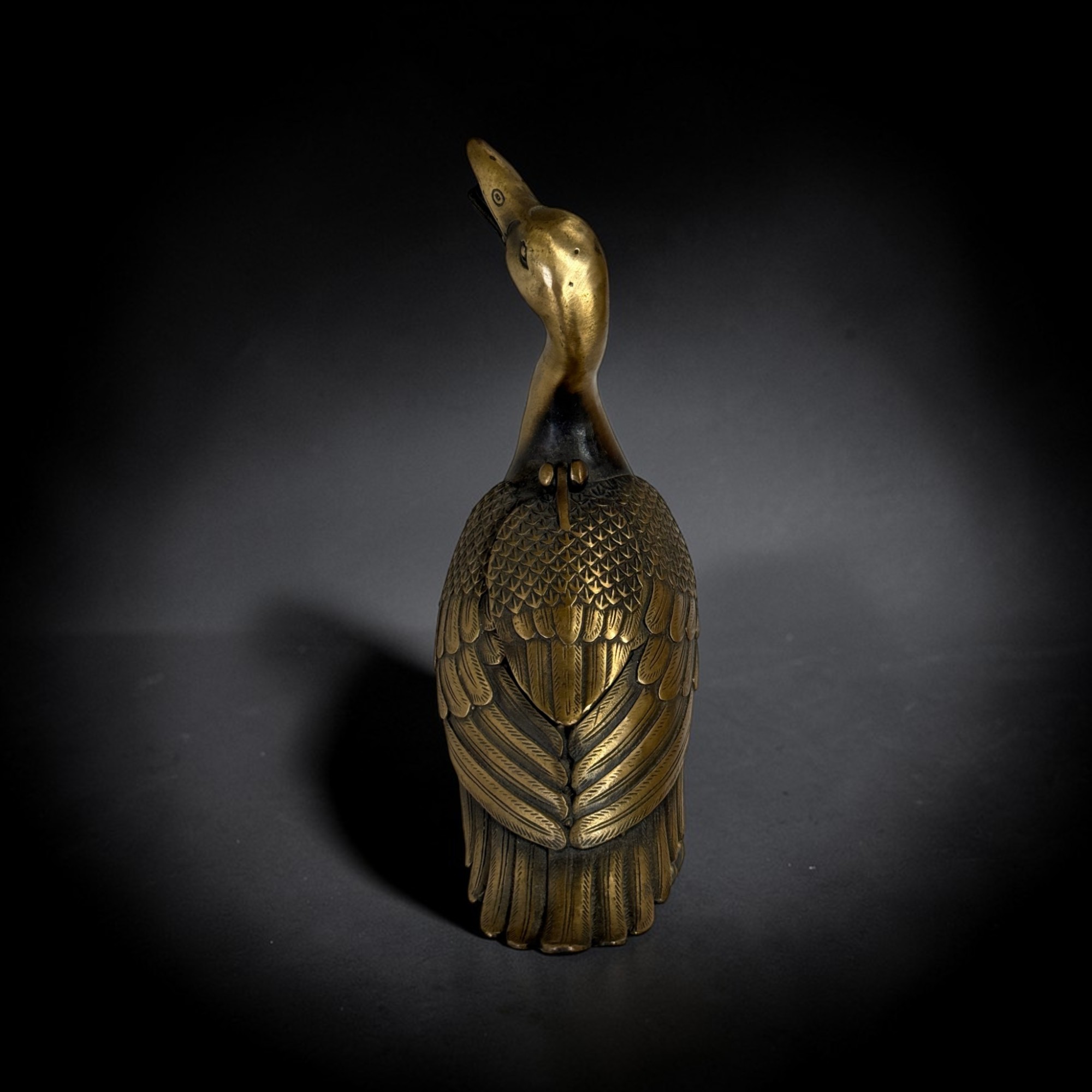 Räuchergefäß Ente aus Bronze – 26 cm – Chinesische Dekofigur