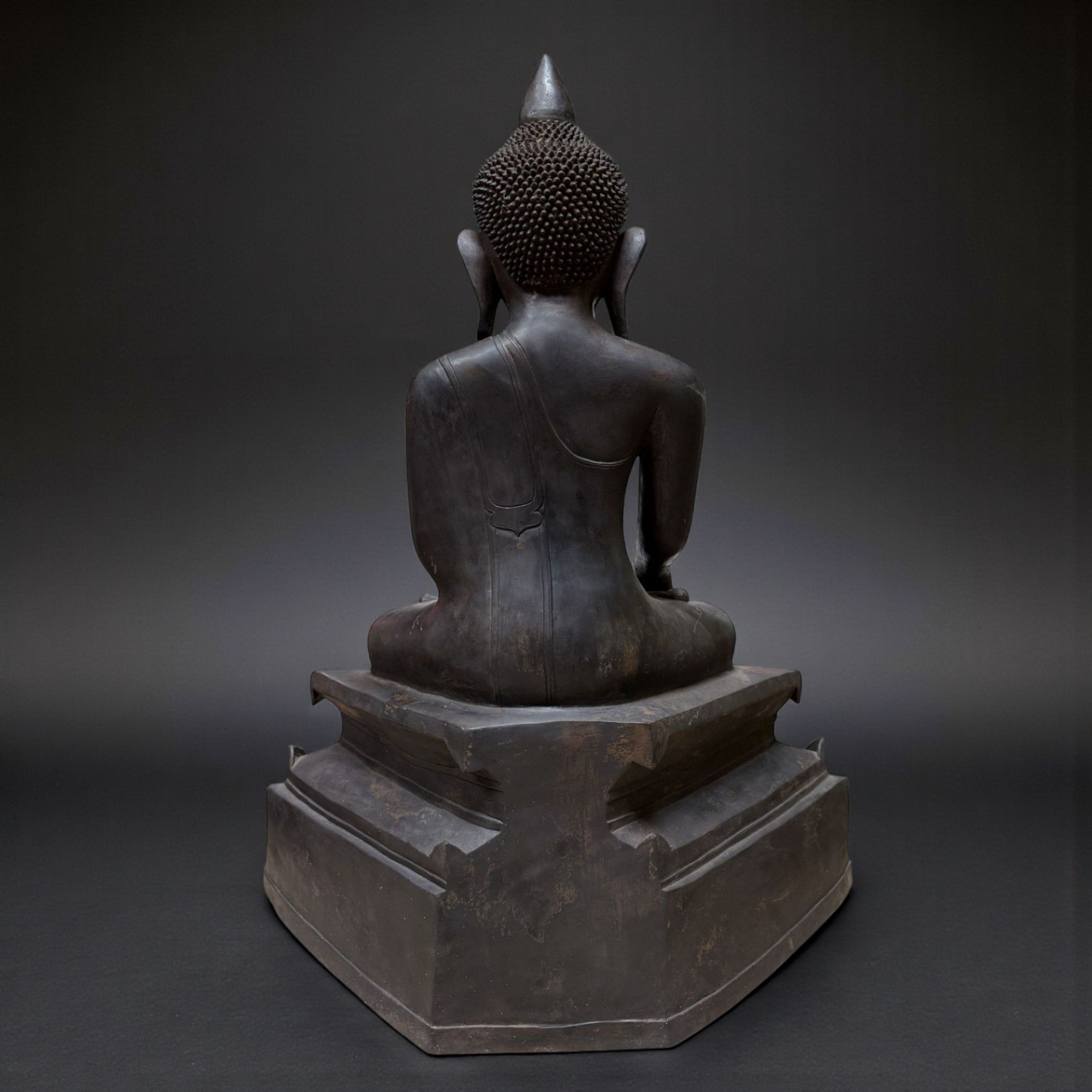 Shan Buddha Bronze Skulptur Burma Statue