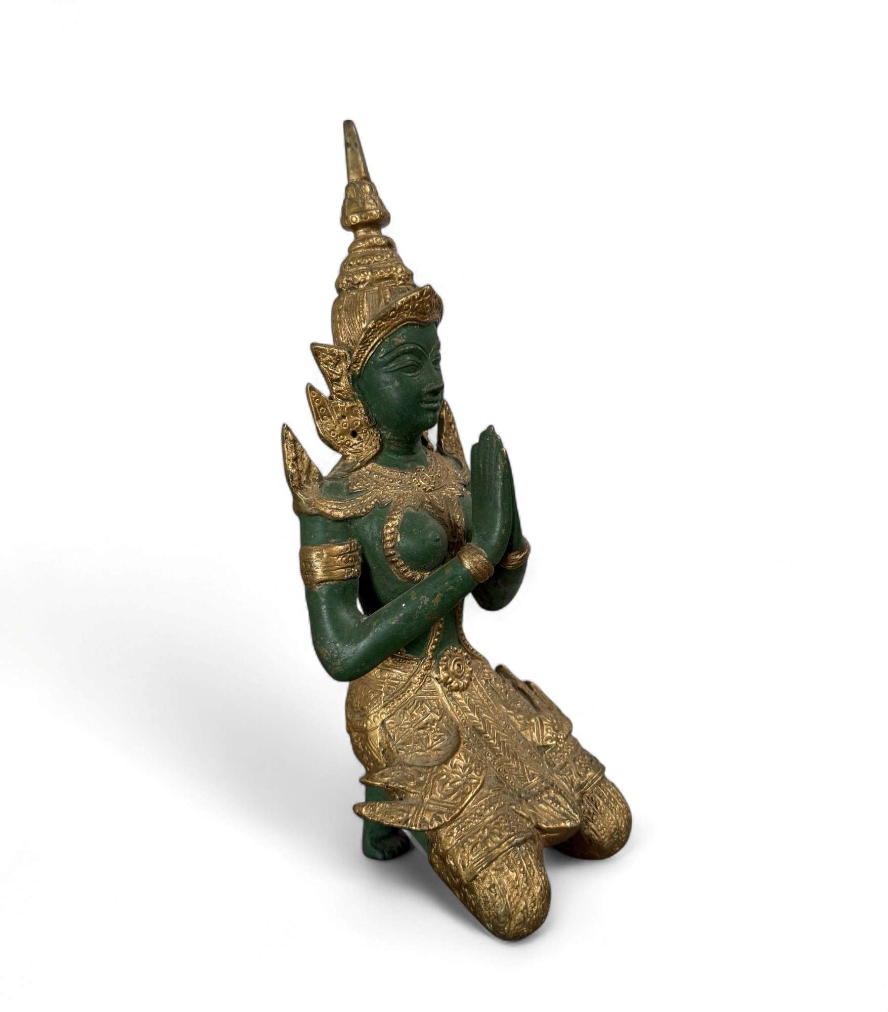 Thailändischer Tempelwächter Bronze Figur