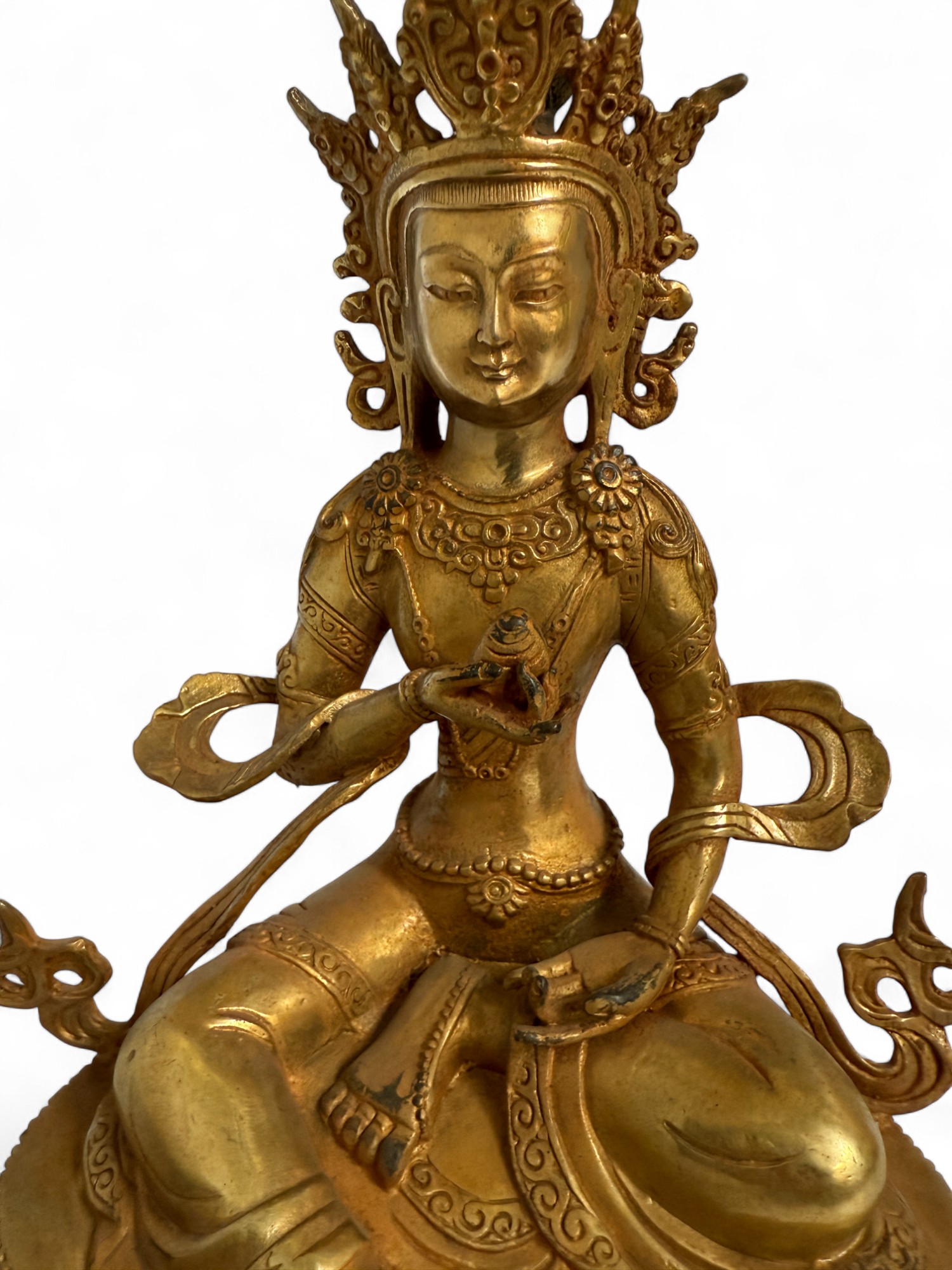 Vasudhārā Bronze Statue – Tibet/China, ca. 40–50 Jahre