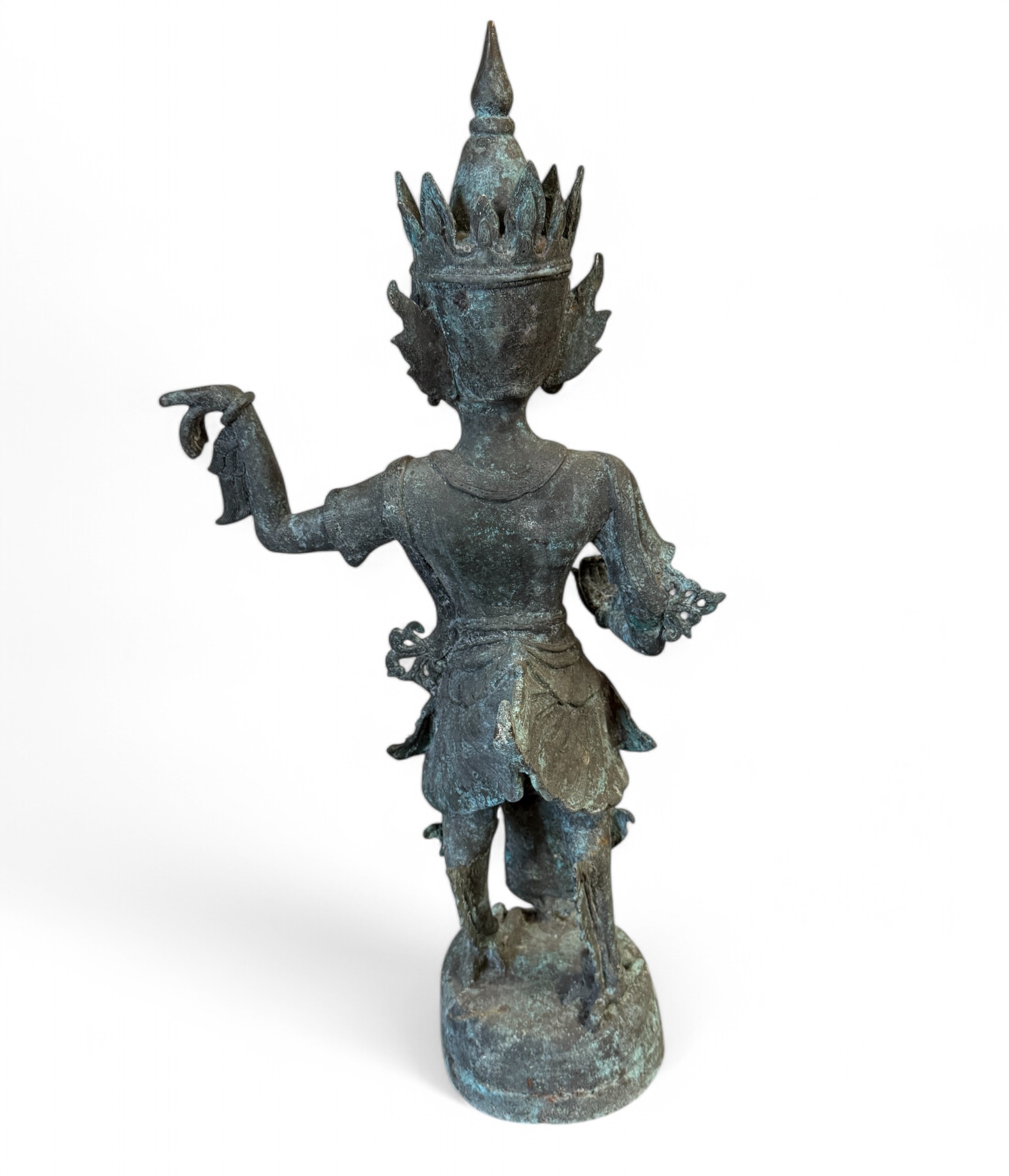 Kinnara Bronze Skulptur Burma Figur 77 cm groß