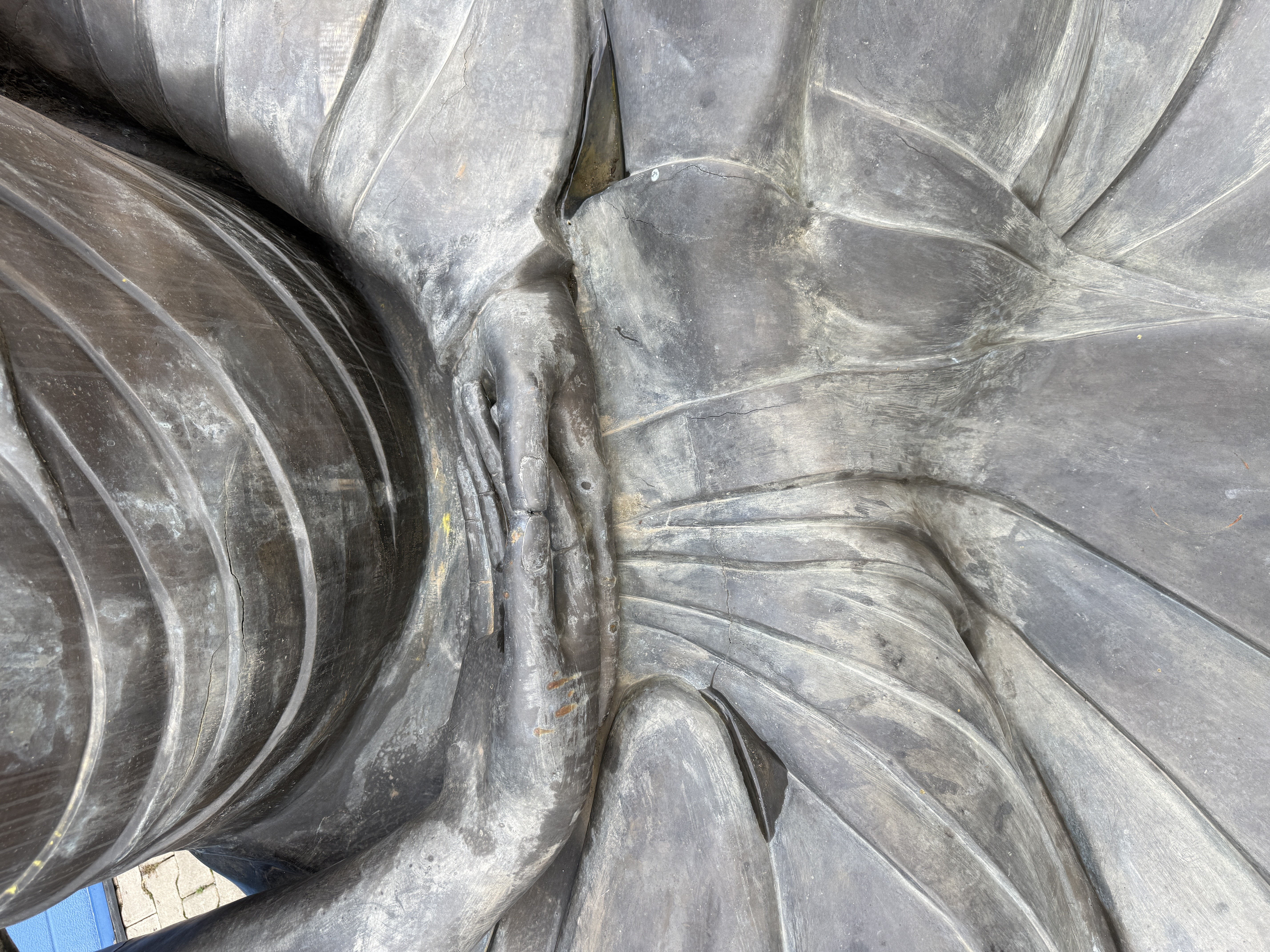 Großer Daibutsu Bronze Buddha Statue - 220 cm