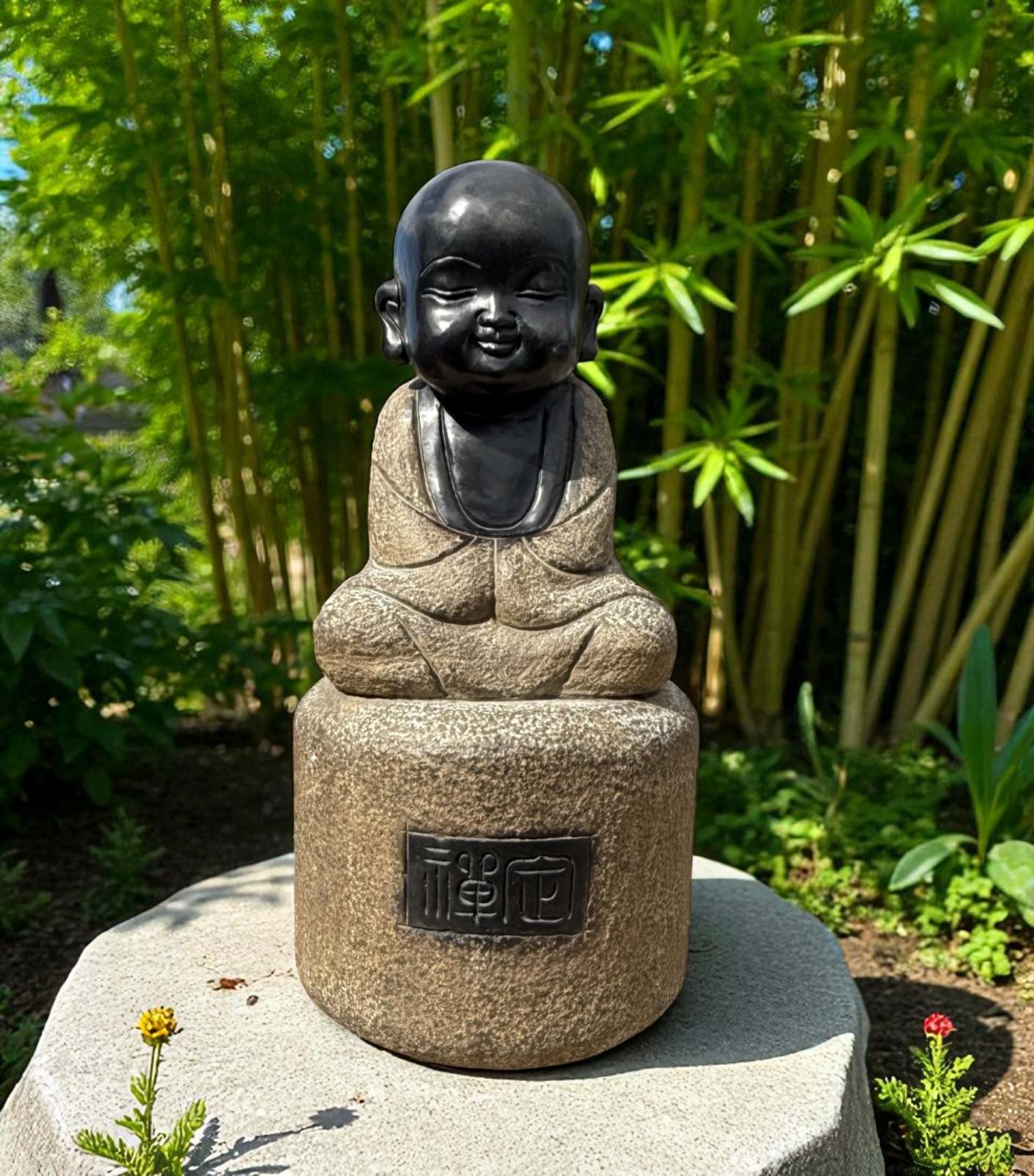 Zen Mönch Garten Figur China 62 cm groß