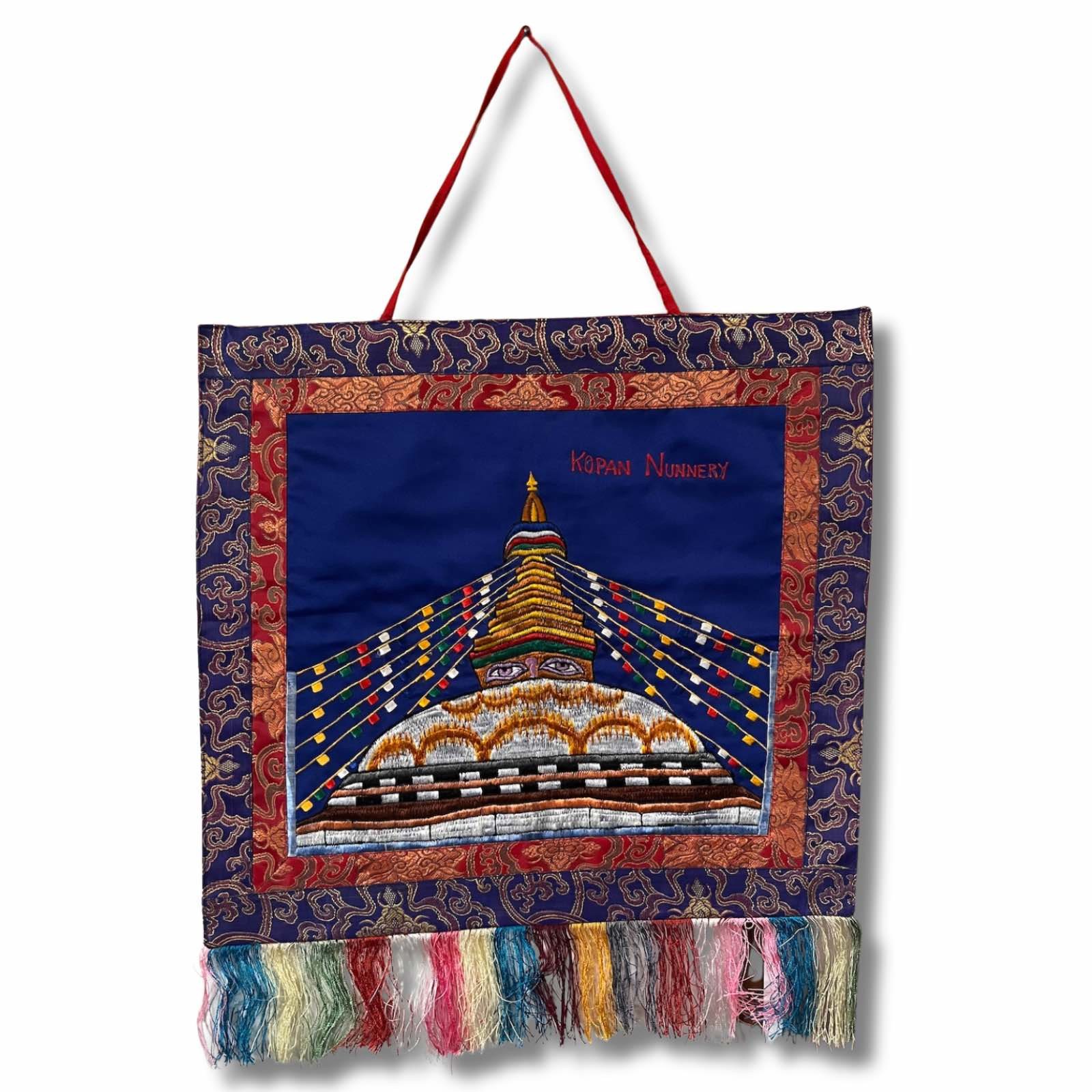 Thangka Wandbehang Stupa Nepal Pagode Thangka Wandbehang Stupa Nepal Pagode