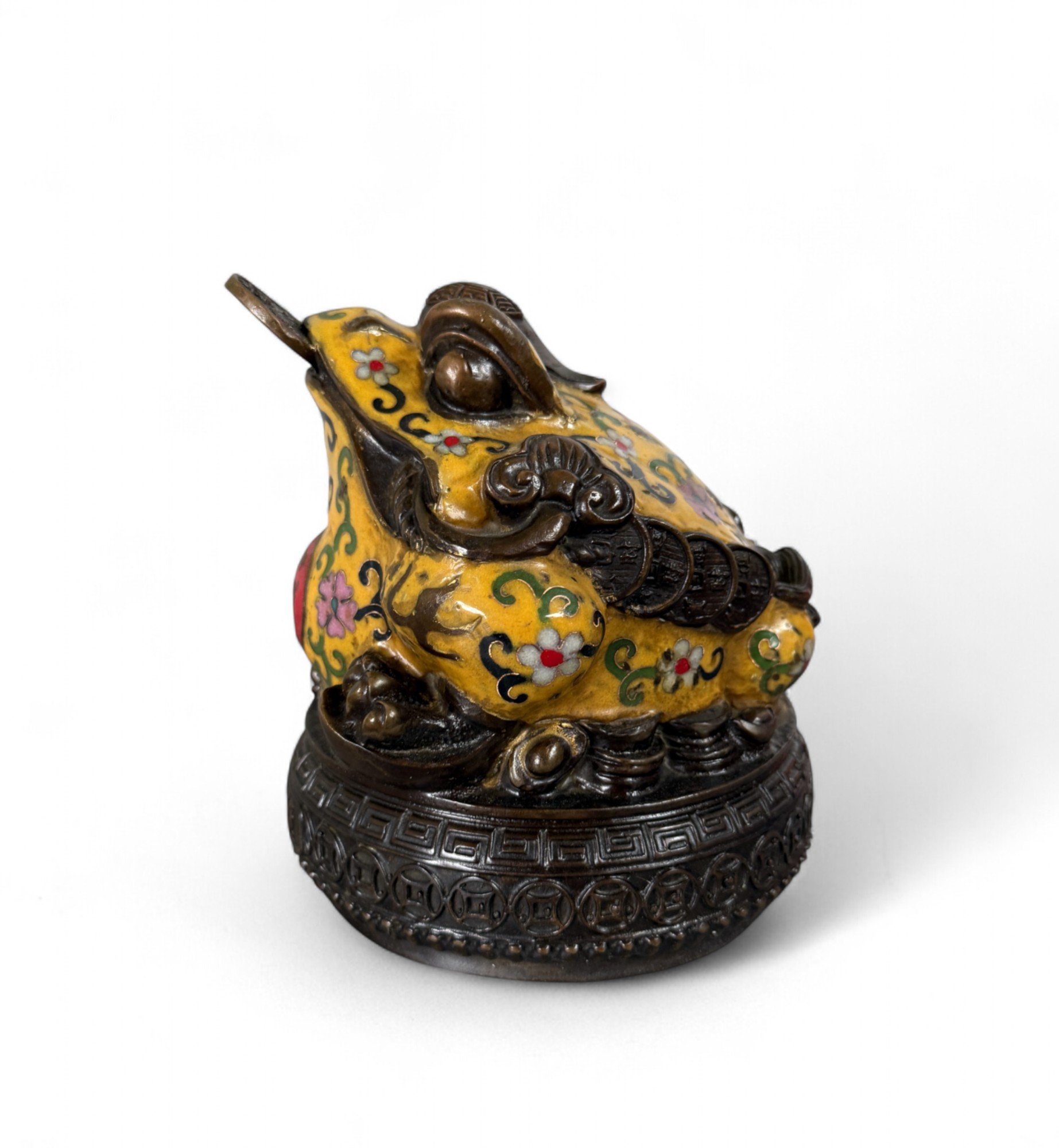 Geldkröte aus Bronze – Traditioneller Feng Shui Frosch