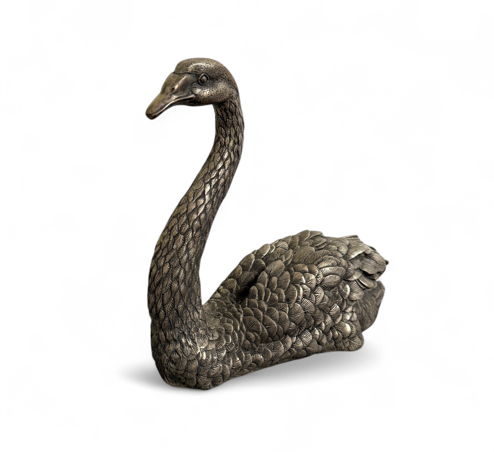 Bronze Schwan Skulptur – Eleganz, Reinheit & Symbolik, 25 cm
