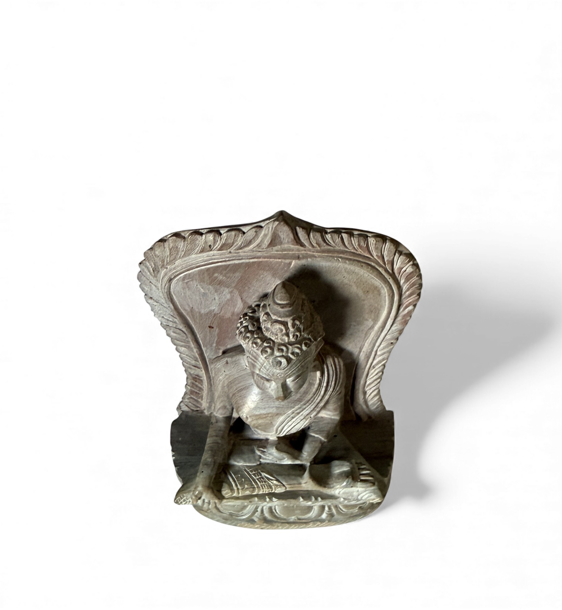 Buddha Figur Marmorstein Nepal - feine handarbeit