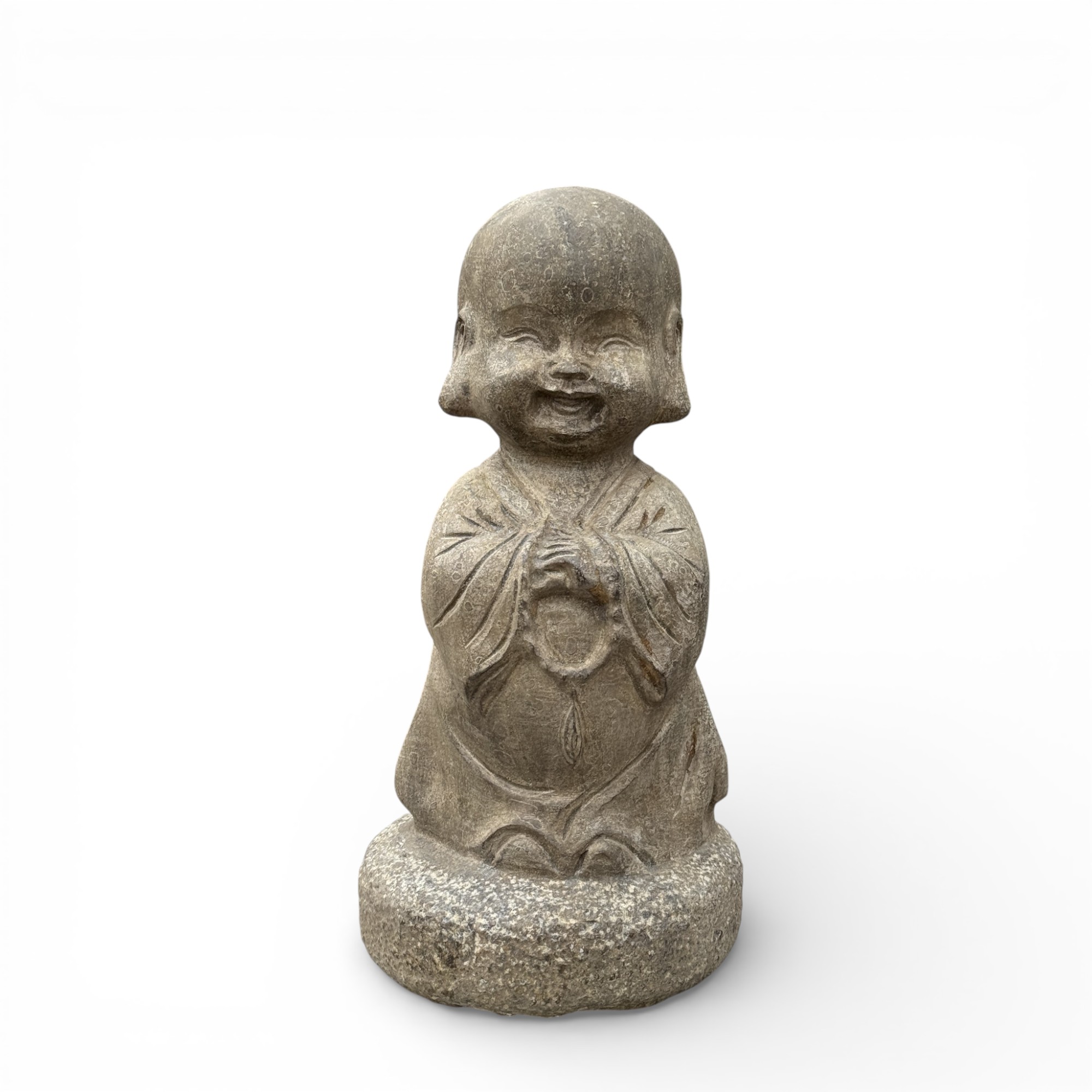 Zen Mönch Garten Skulptur aus Naturstein