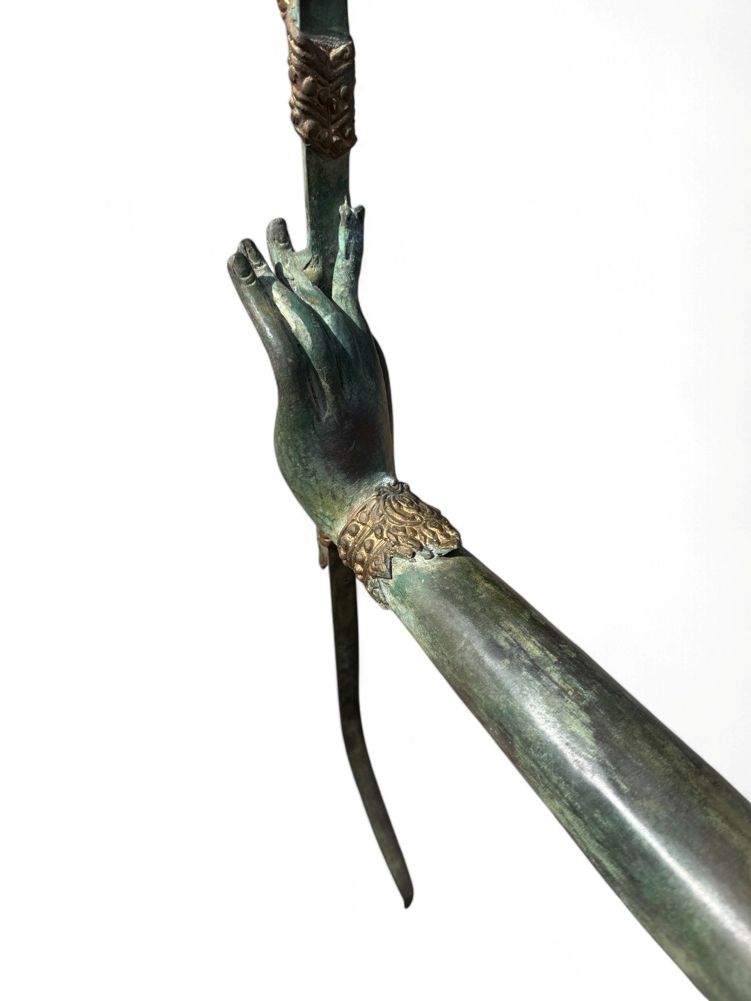 Thailändische Rama Bronze Statue Avatur Vishnus 166 cm groß