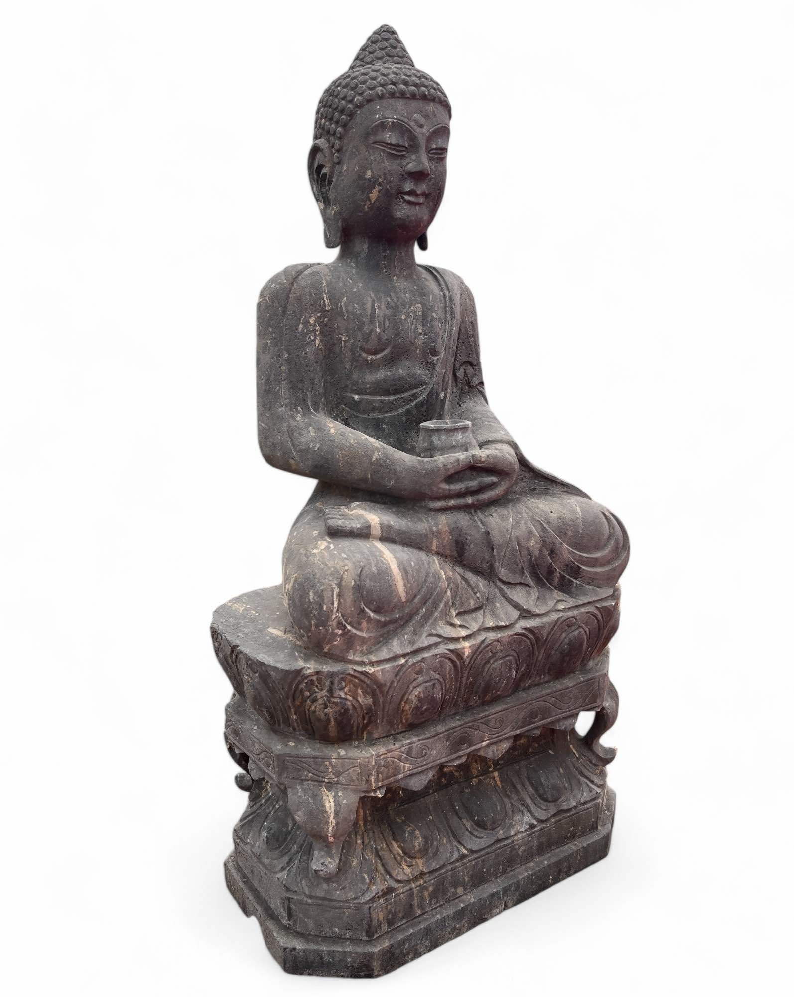 Buddha Garten Meditation Statue Naturstein Tibet - China