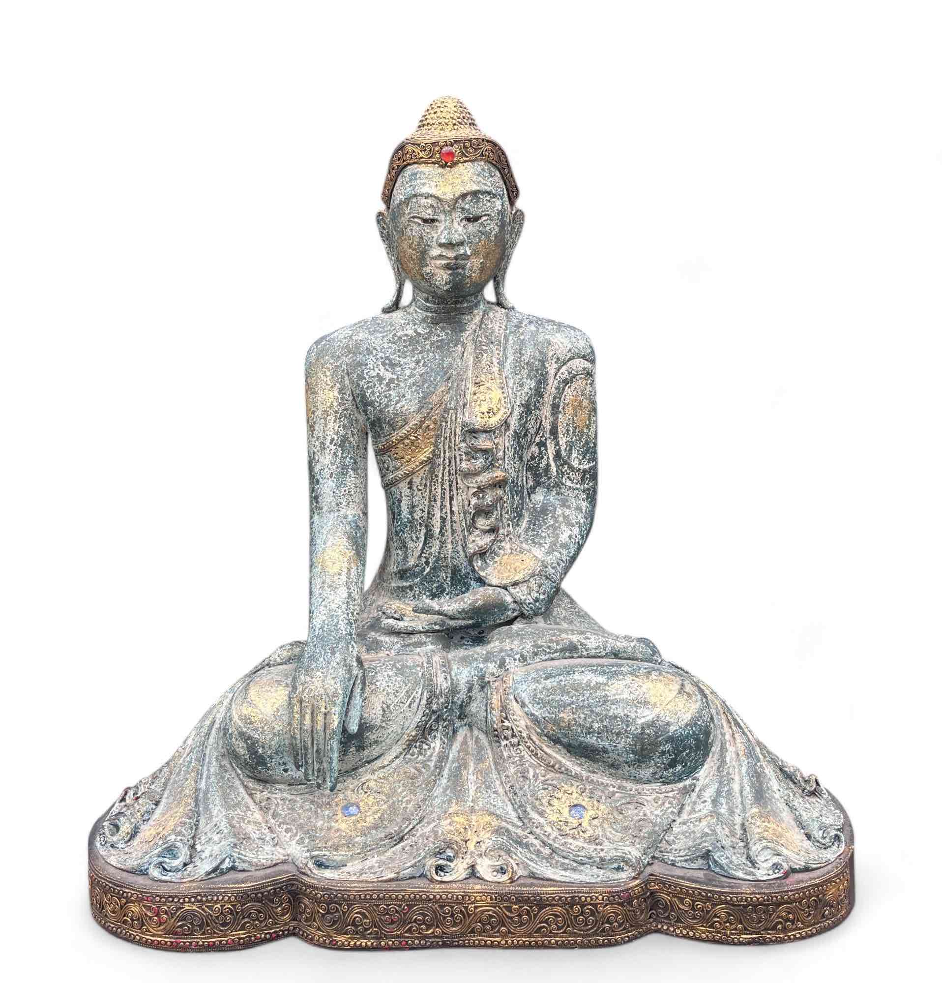 Holz Buddha Figur aus Thailand - 85cm groß