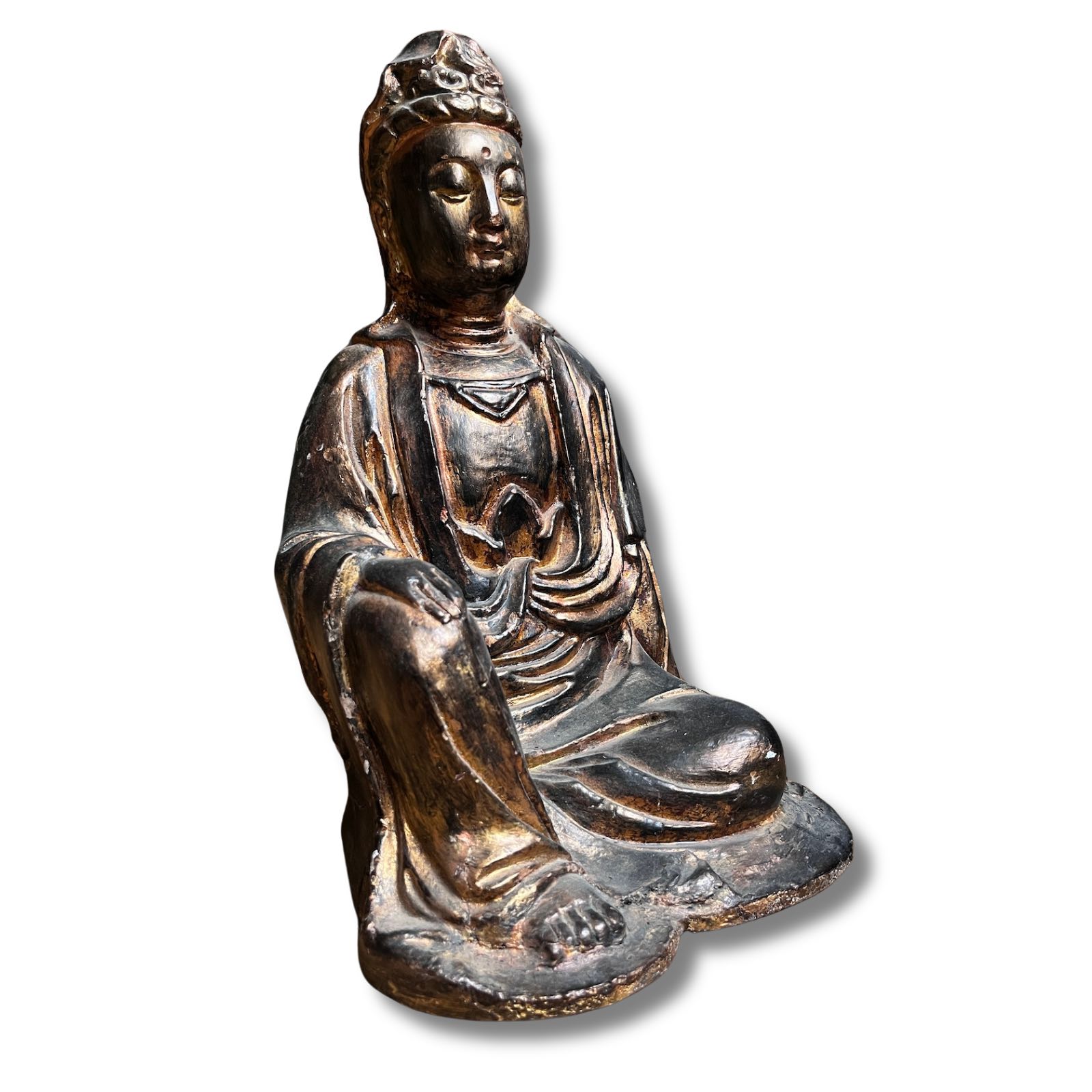 Kwan-Yin Buddha Figur aus Pappmache