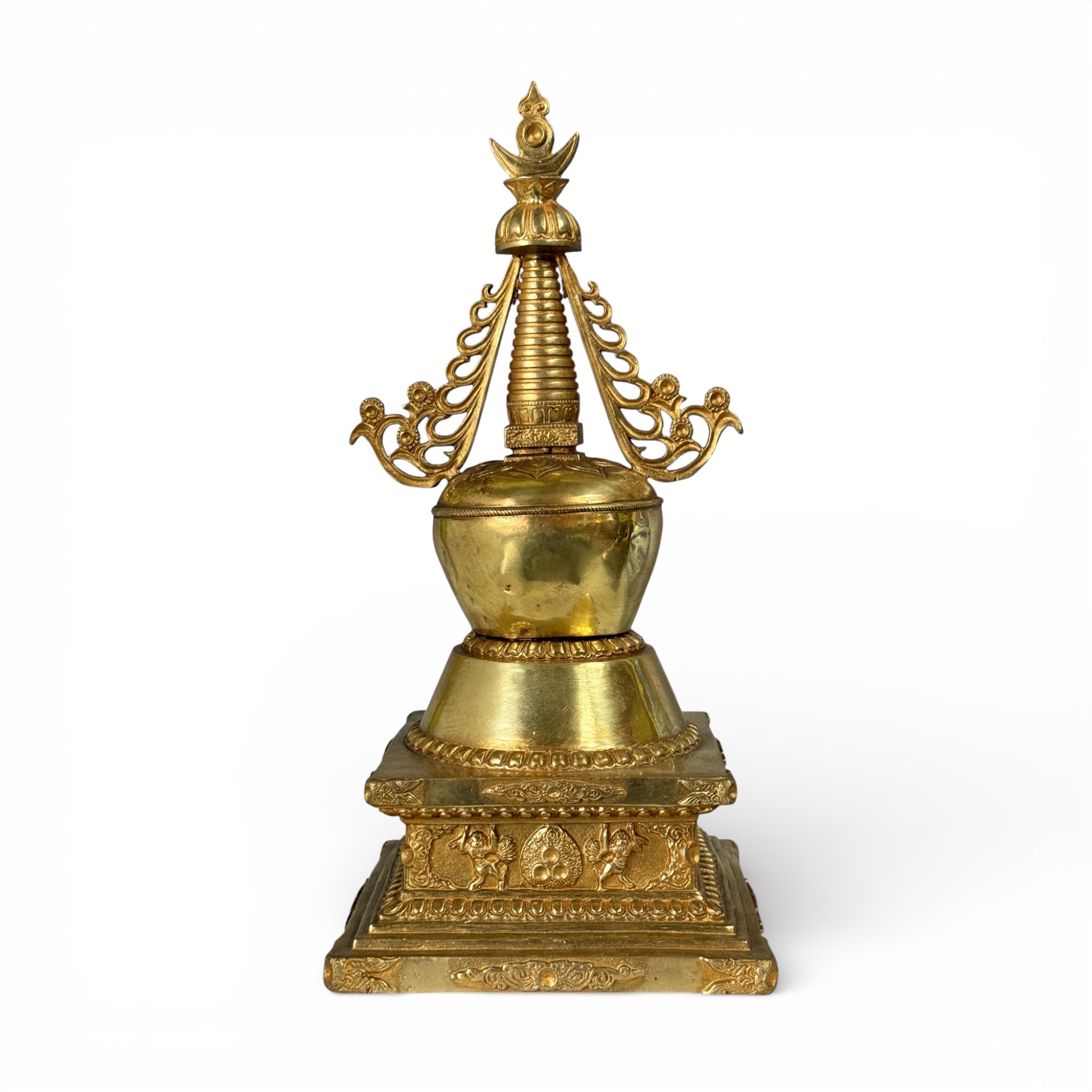 Buddhistische Stupa Buddha Pagode aus Bronze