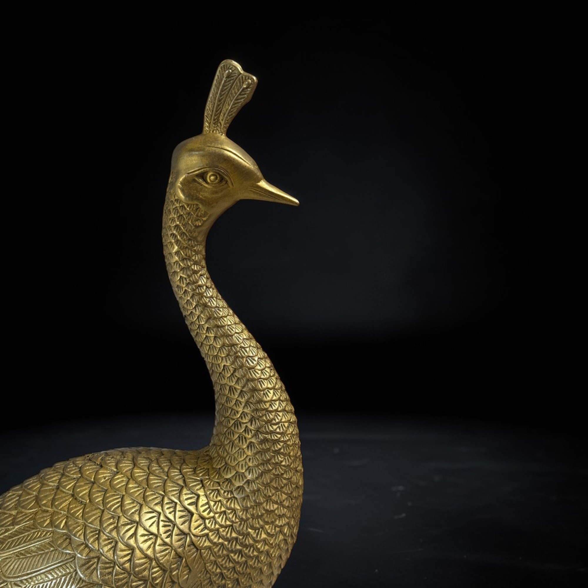 Hochwertiger Bronze-Pfau – Edles Kunsthandwerk aus Nordchina (50 cm)