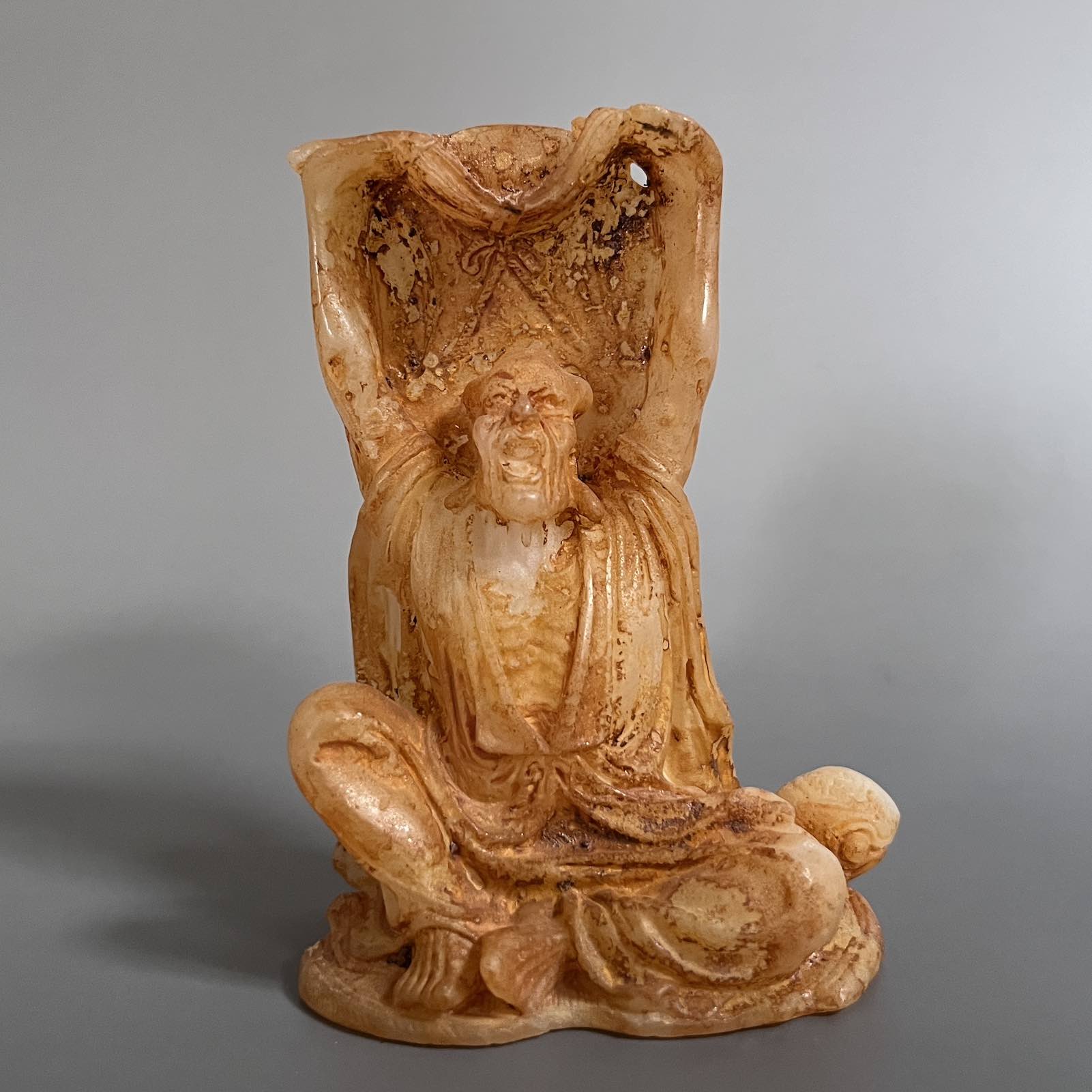 Arhat Figur China Jade Buddhismus Luohan - 9,5cm Arhat Figur China Jade Buddhismus Luohan - 9,5cm