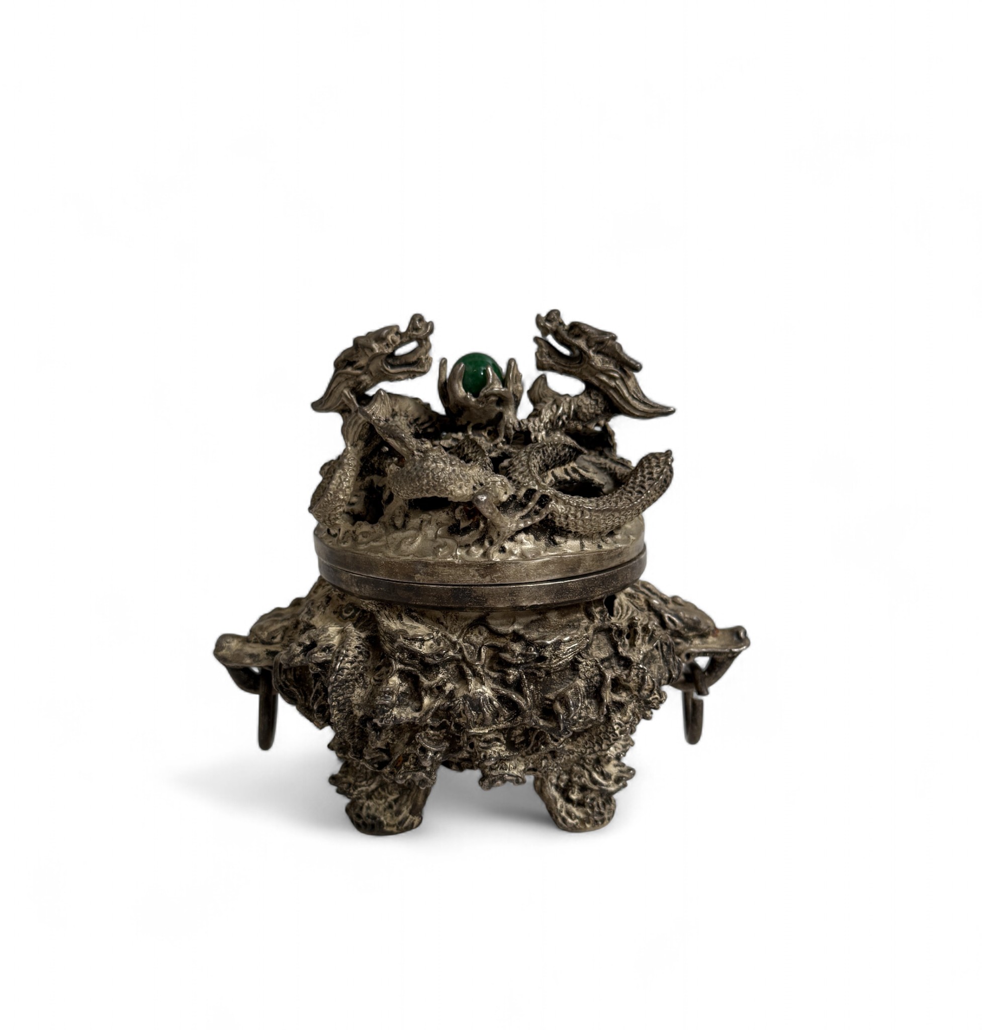 Räuchergefäß Drachen verziert - Bronze Gefäß
