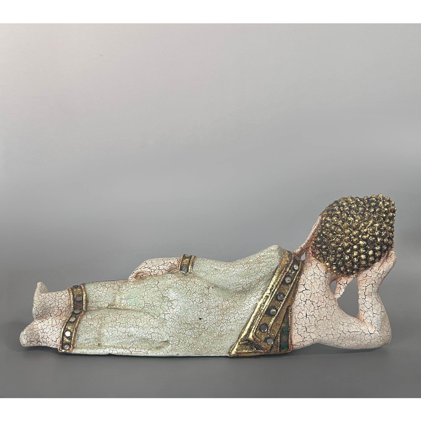 Liegender Wochentag Buddha ´Dienstag´aus Holz 31cm