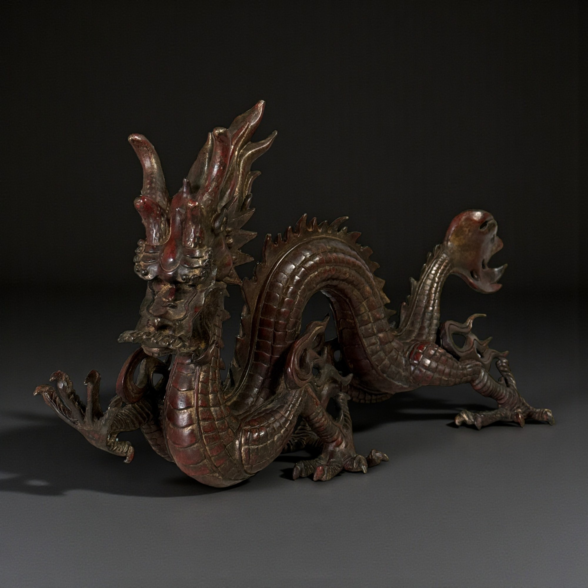 Chinesischer Kaiserdrache aus Bronze – 49 cm | 4,5 kg