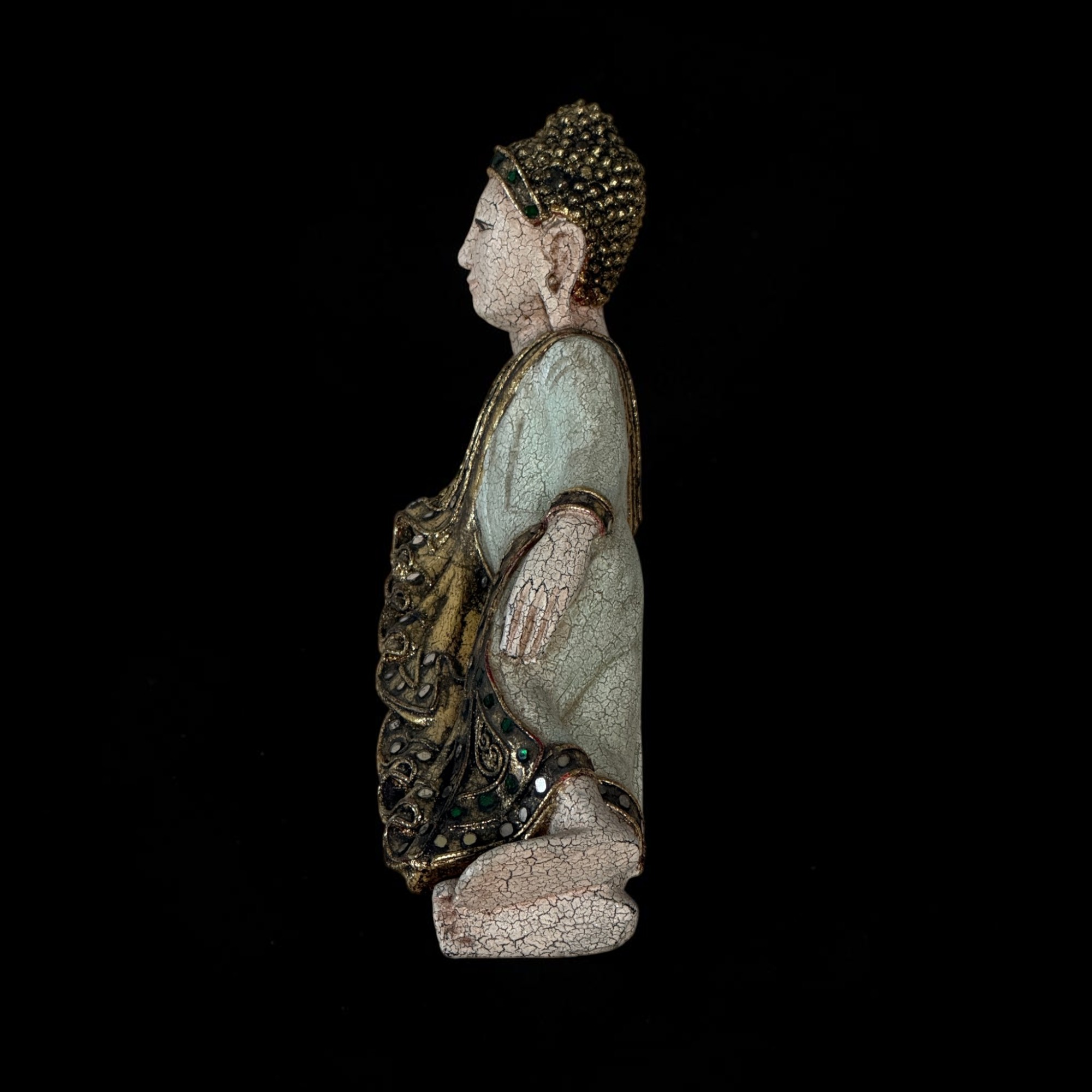 Liegender Wochentag Buddha ´Dienstag´aus Holz 31cm
