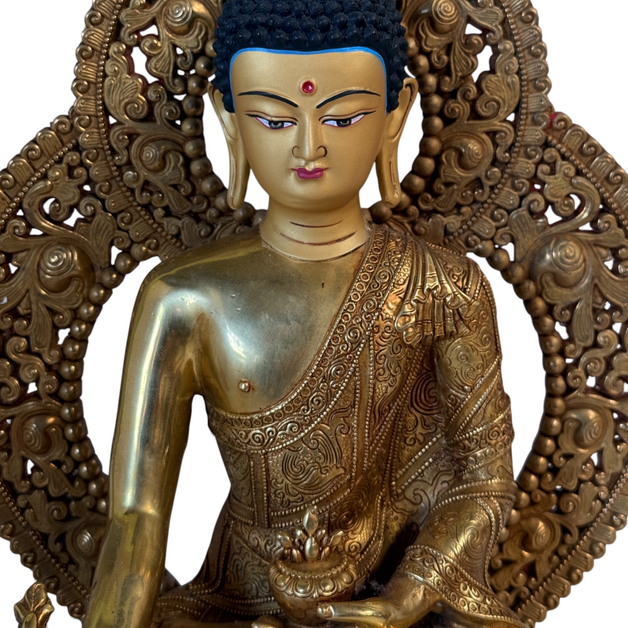 Medizin Buddha Figur aus Bronze